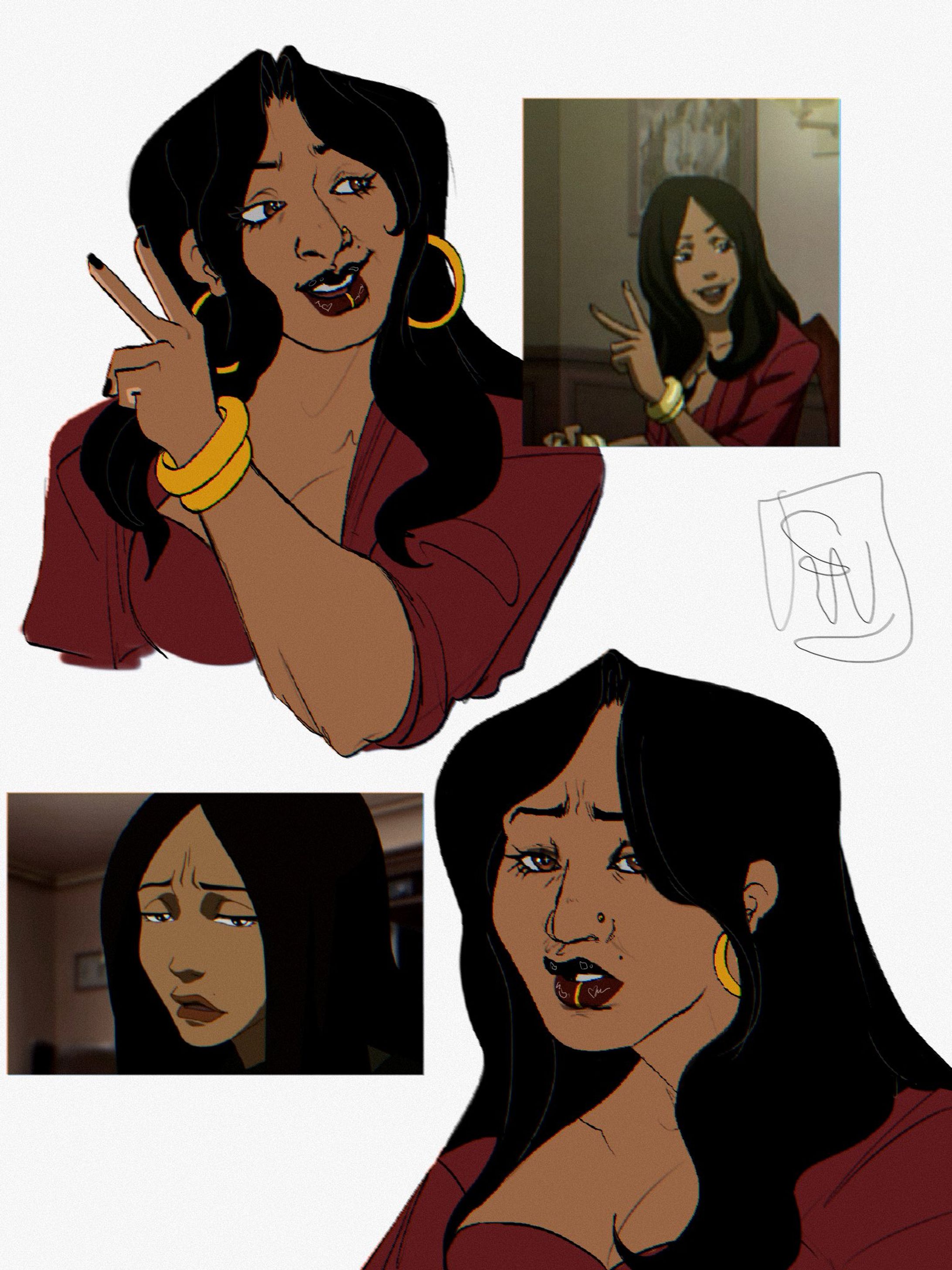 Boondocks Luna sketches pt 2-1