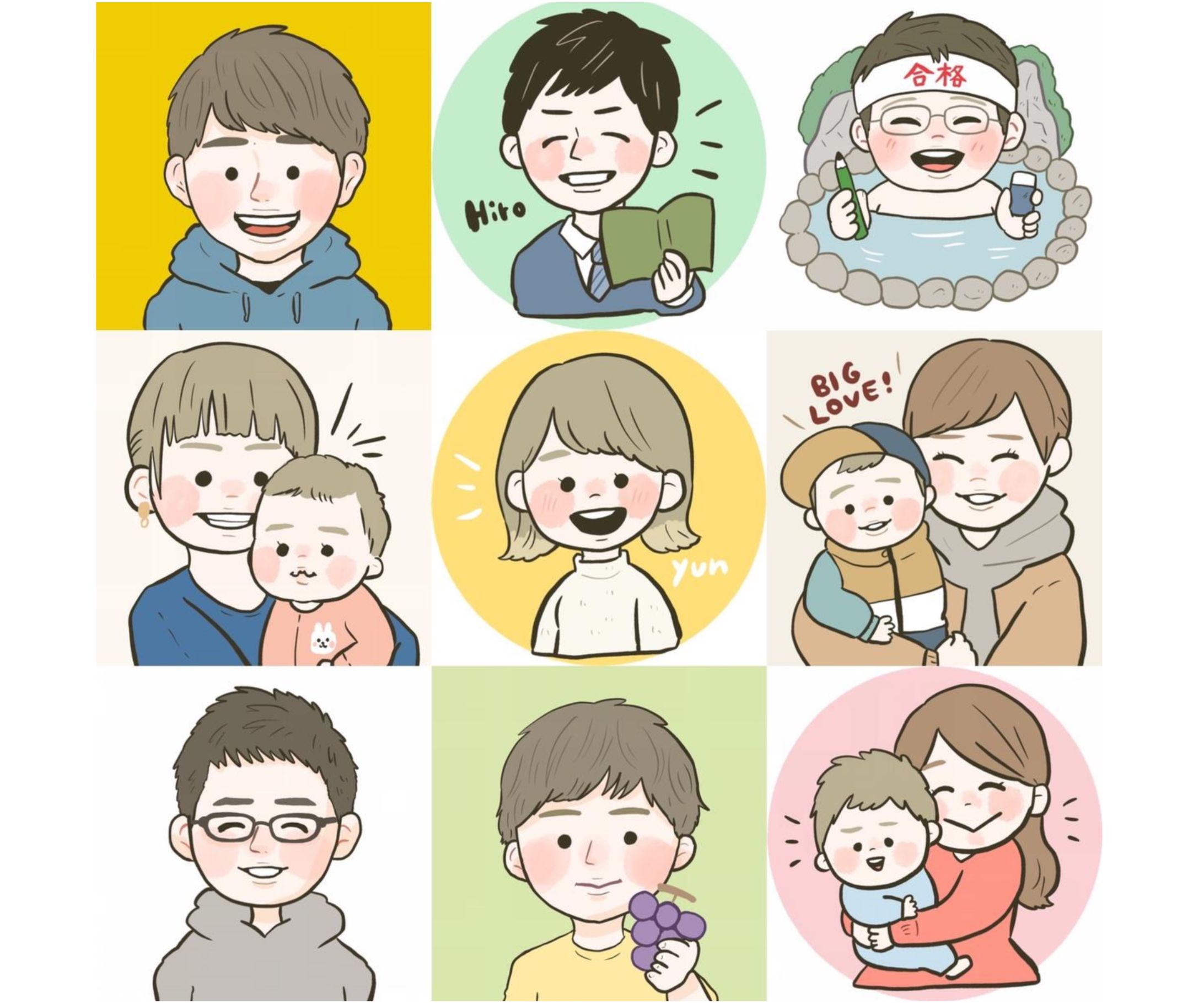 似顔絵作品例-1