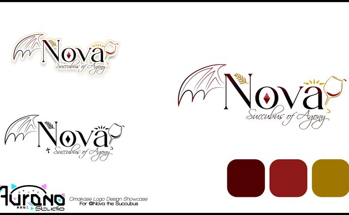 Nova Omakase Vtuber Logo Design