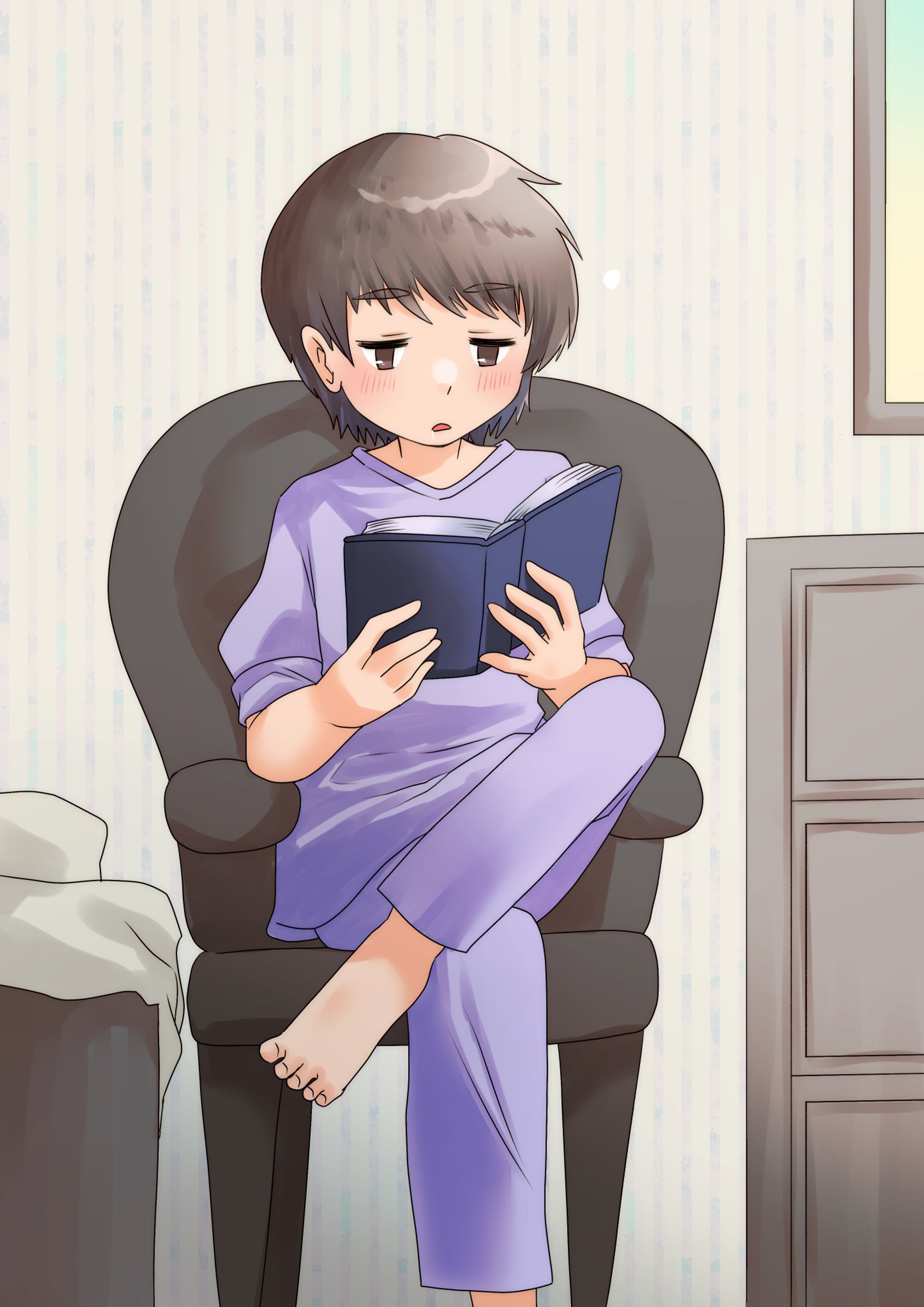 本を読む？少年-1