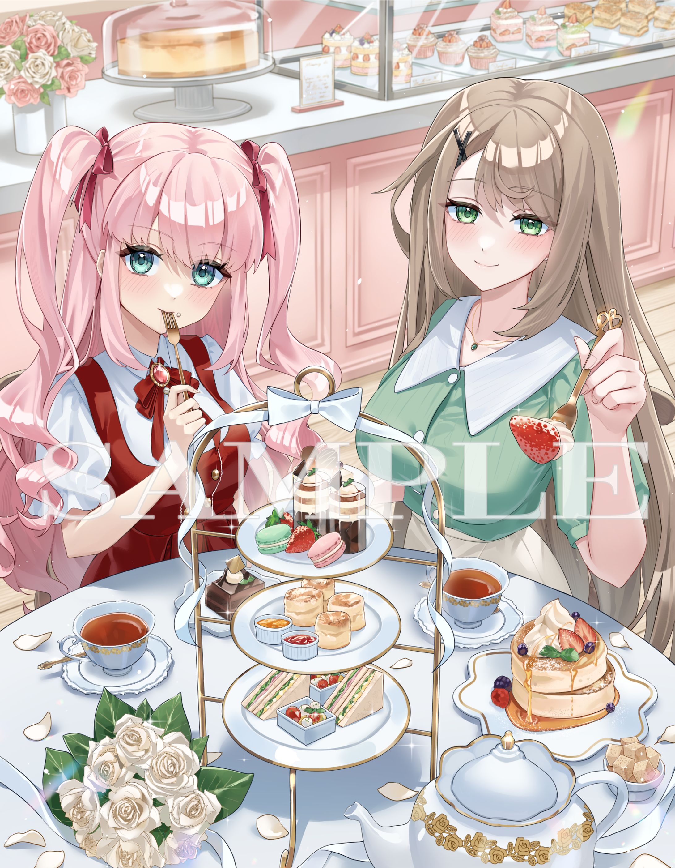 Latte様　『ぶいなっぷ×Latte 活動4周年記念オンラインくじ』コラボイラスト-1