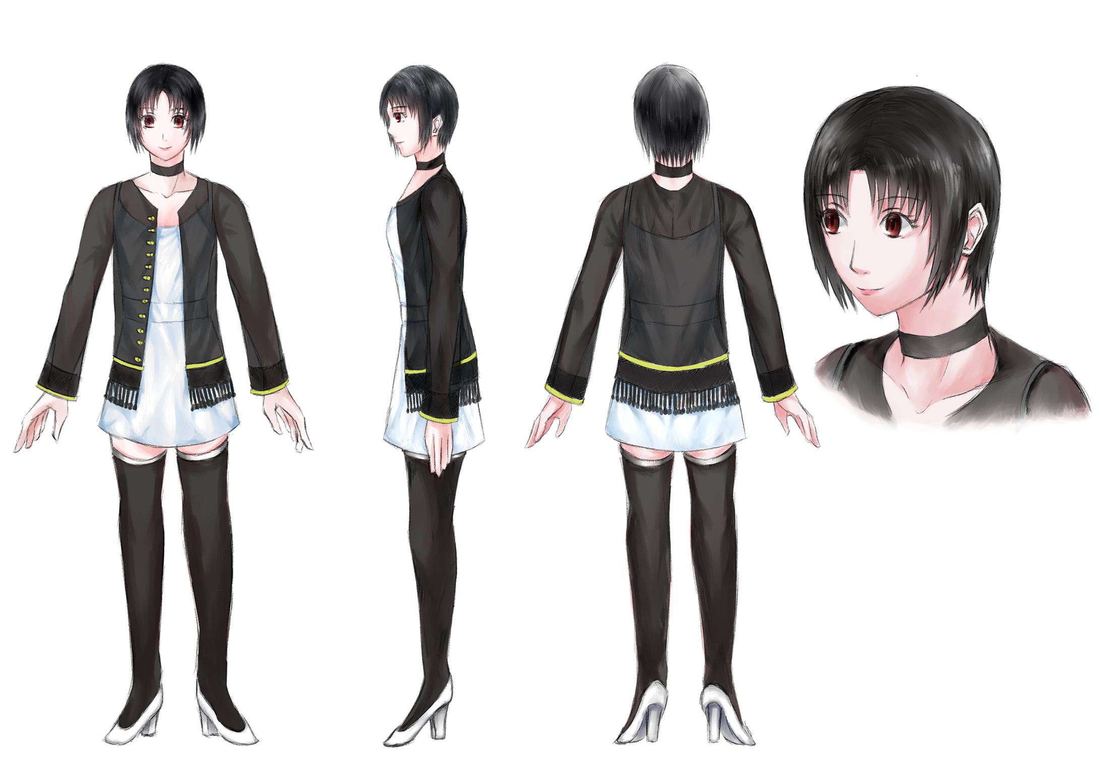 オリジナル男女キャラ三面図-1