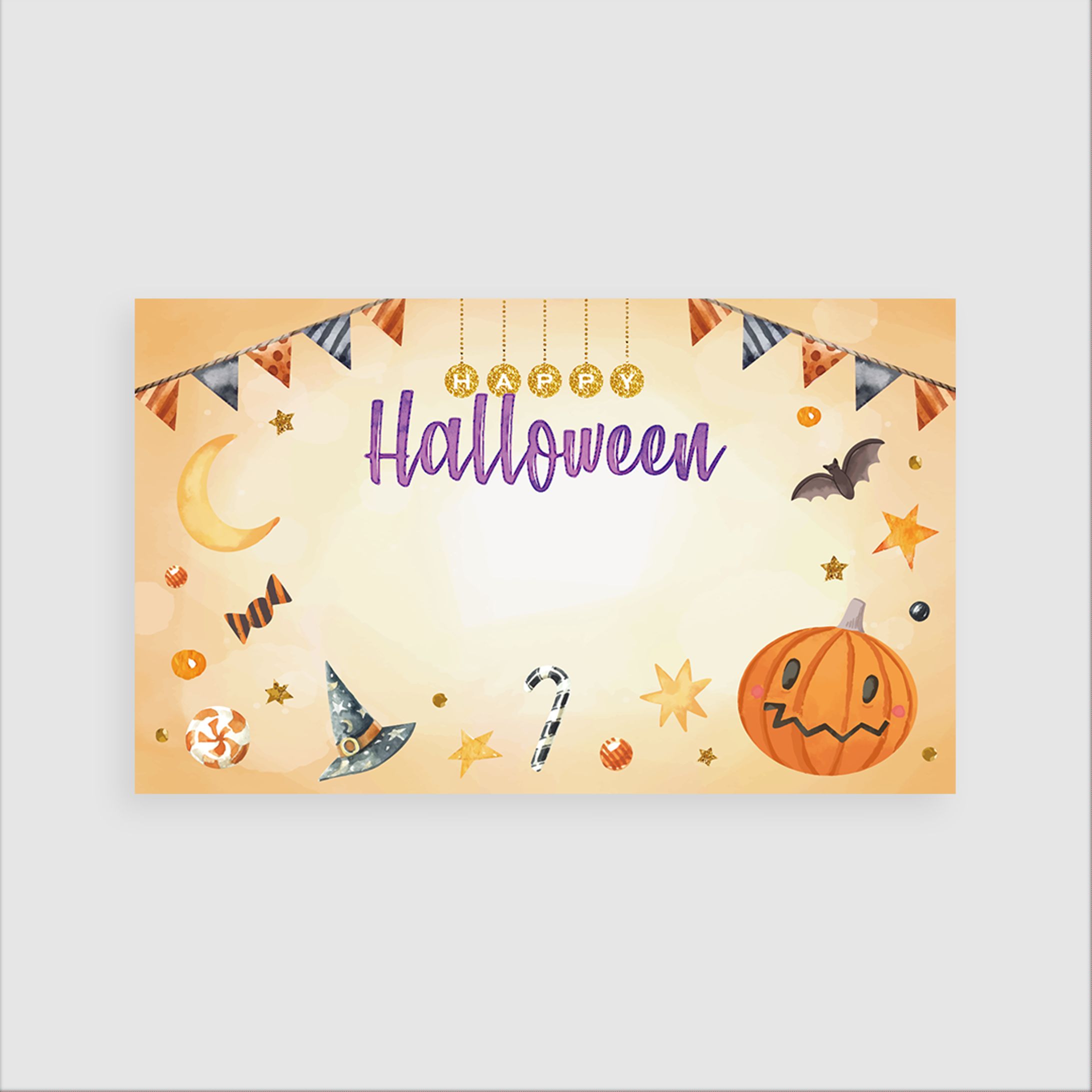 ハロウィン グリーティングカード-1