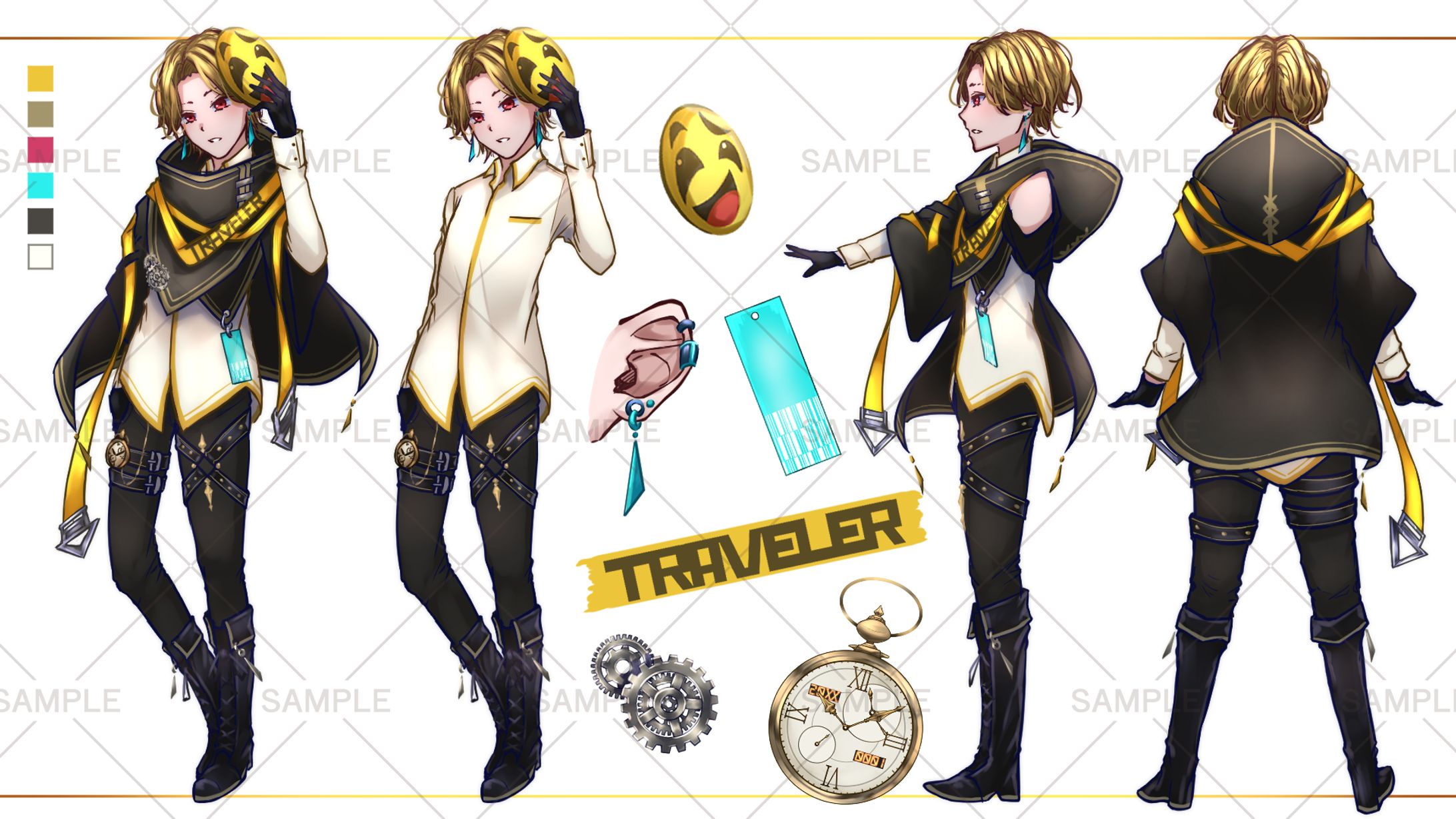 イラスト作成3 ご依頼】立ち絵、三面図作成