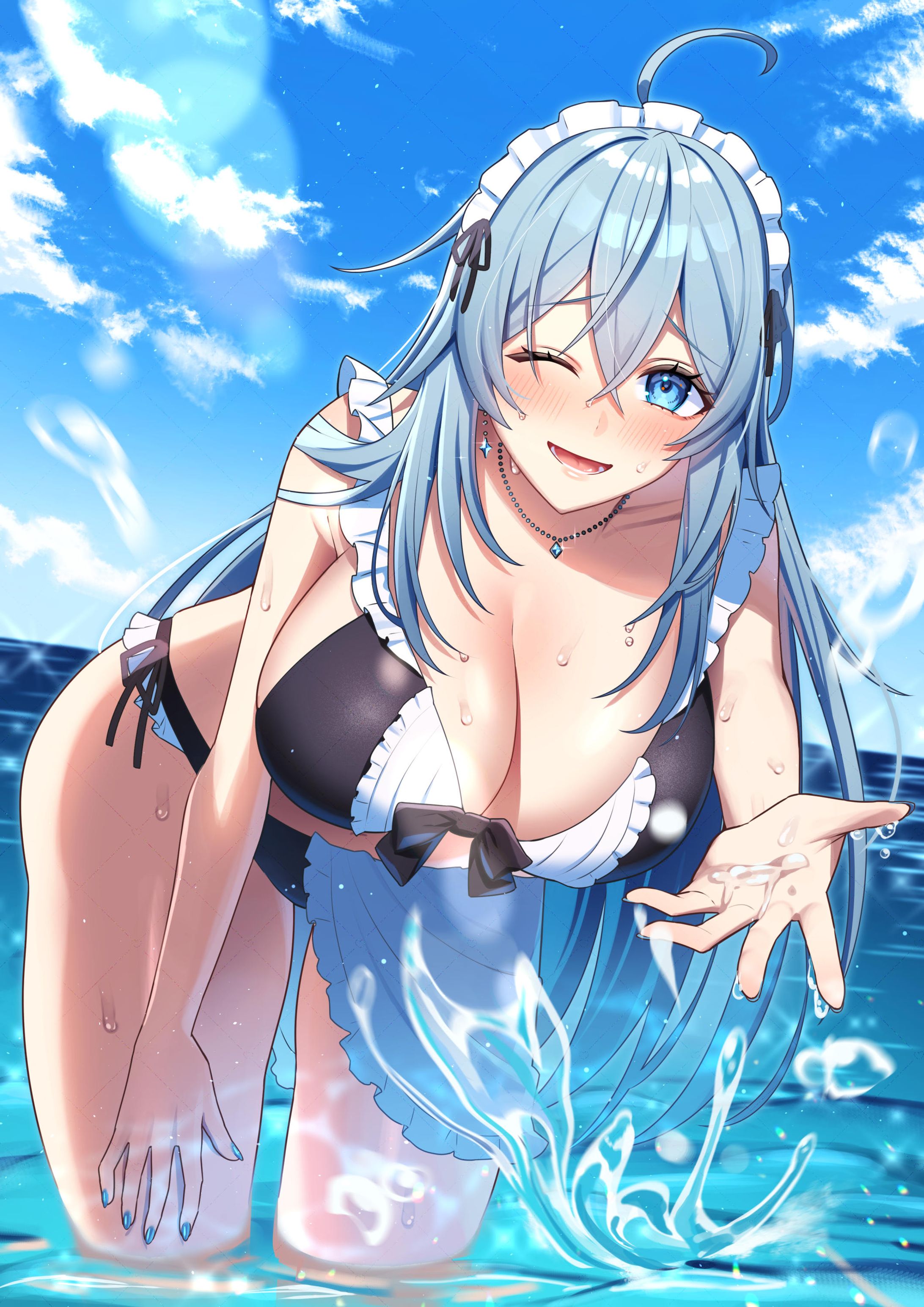 雪解ひつじ様 水着イラスト-1