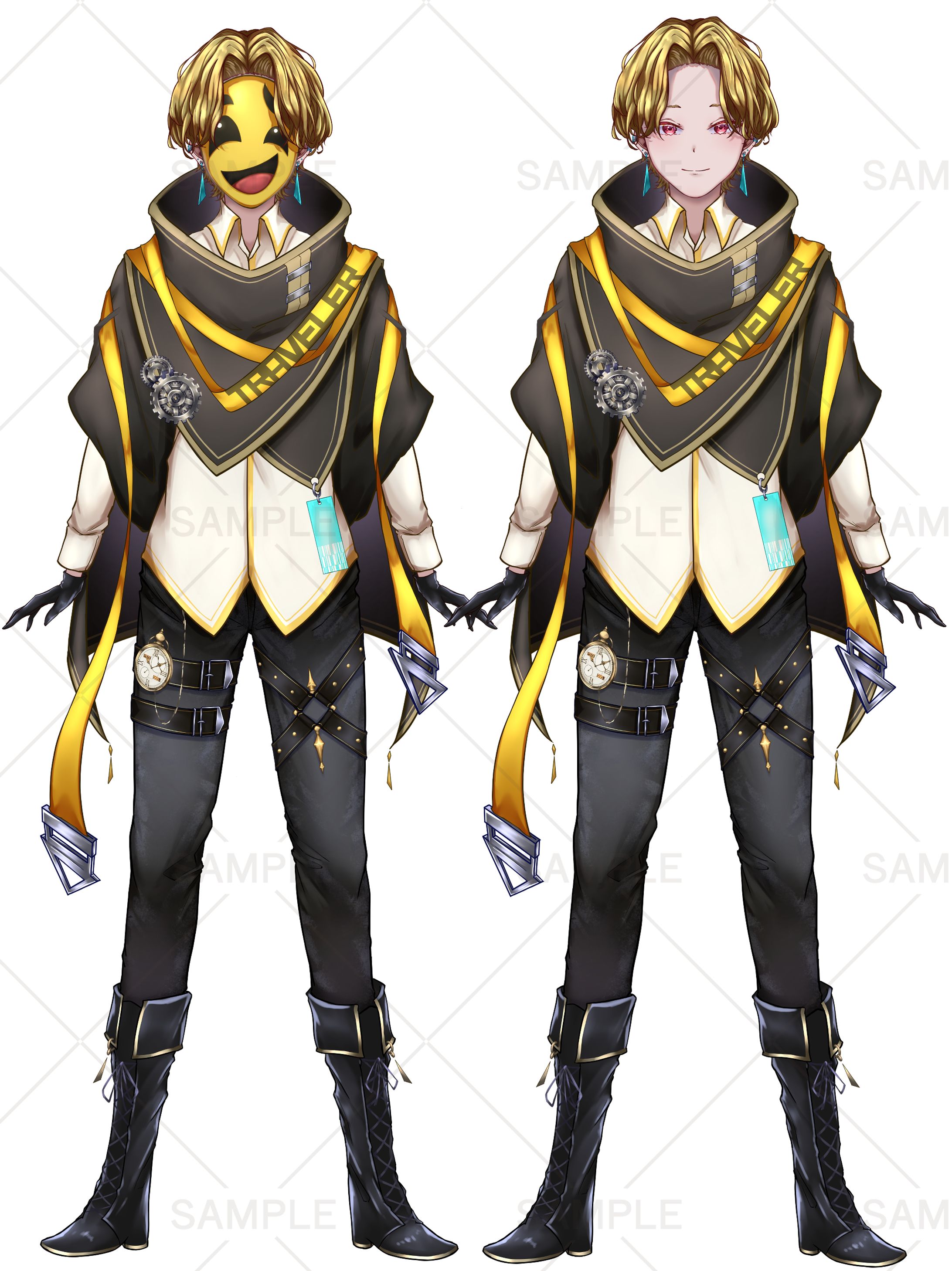 ご依頼】立ち絵、三面図作成