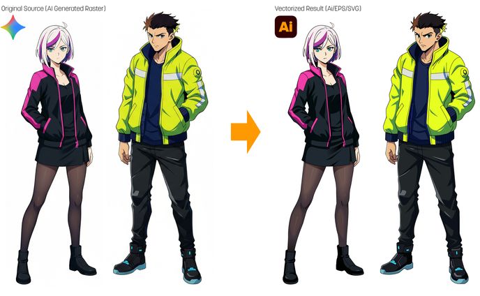 画像生成AIからベクターへ