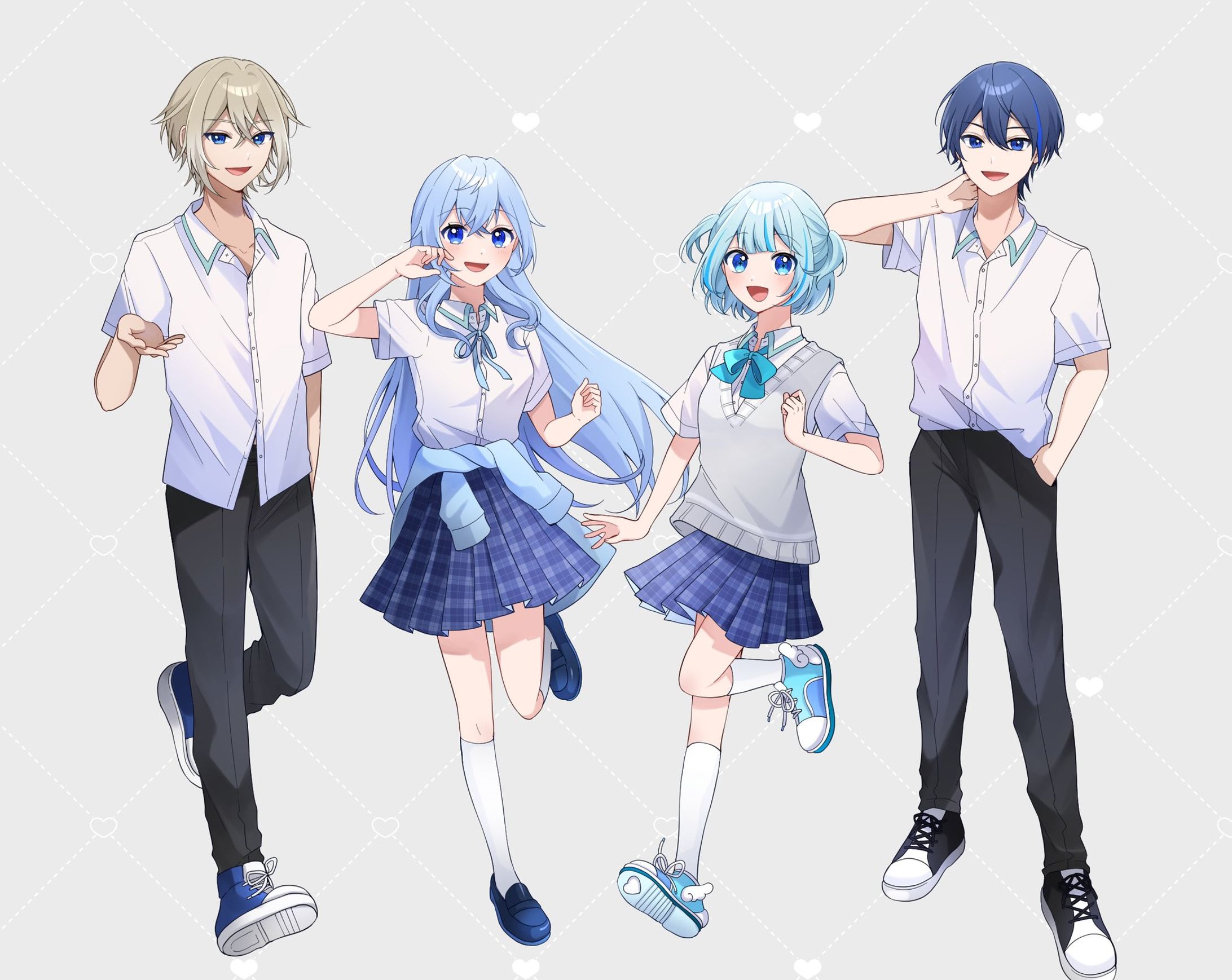 ConteBleu様　「青と夏」歌ってみた様イラスト-1
