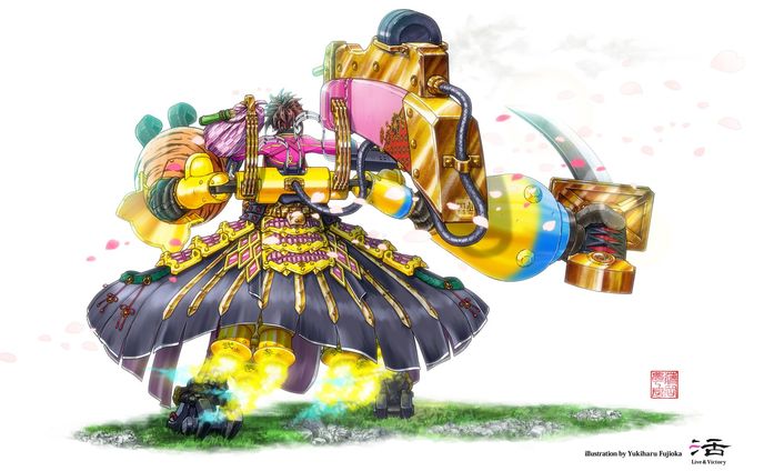擬人化・メカ少女イラストサンプル