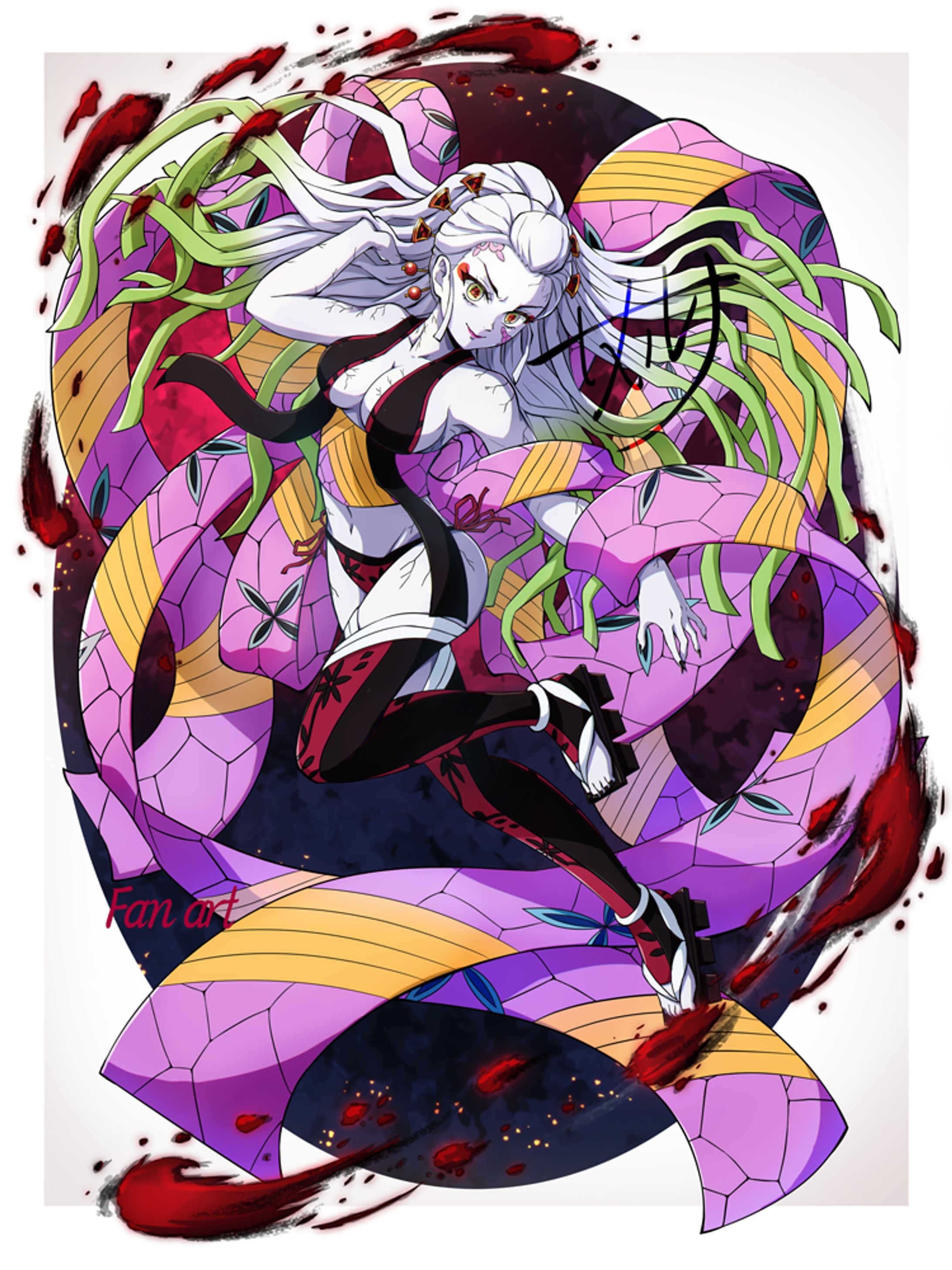 ファンアート　堕姫-1