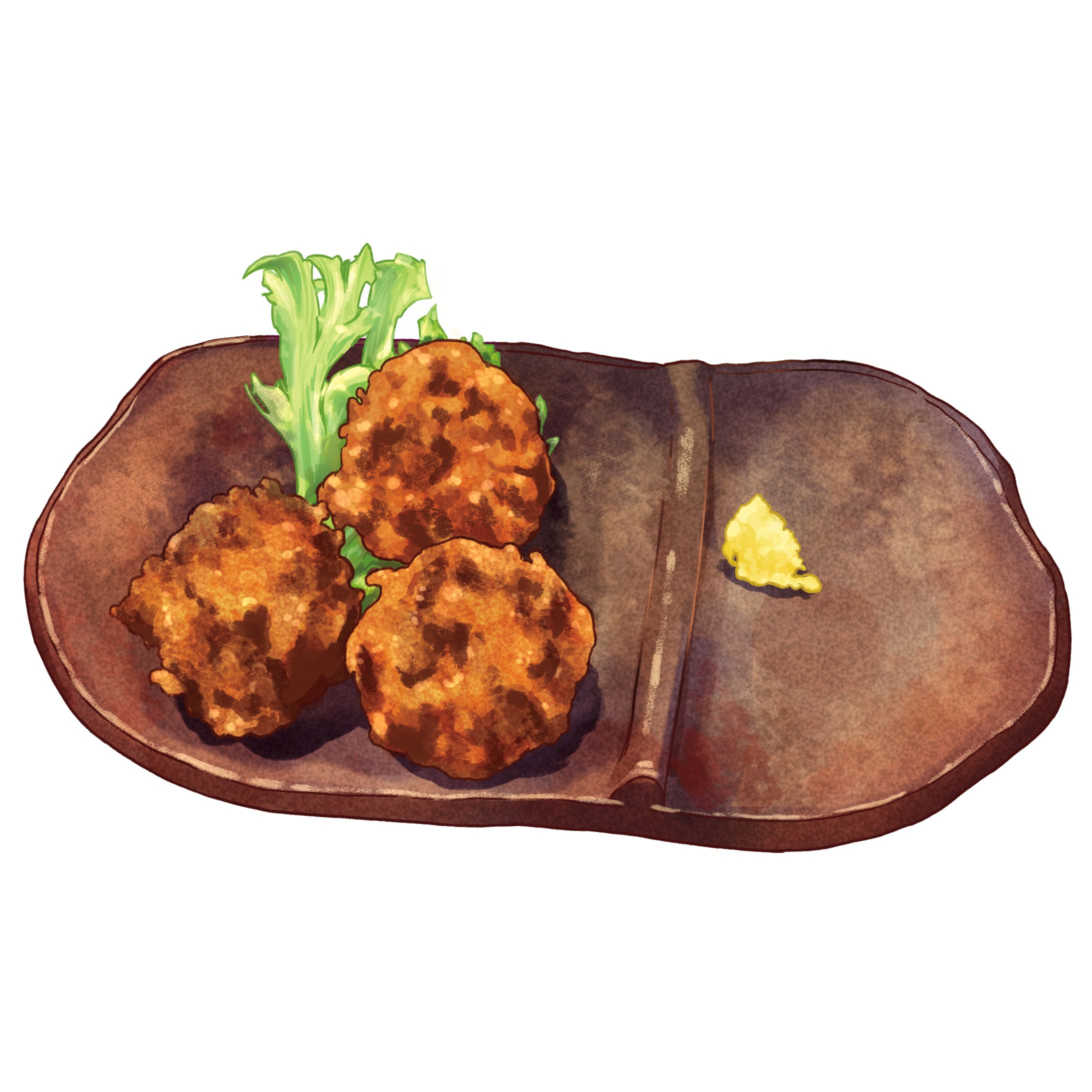 【メニューイラスト】イガメンチ【お仕事】-1