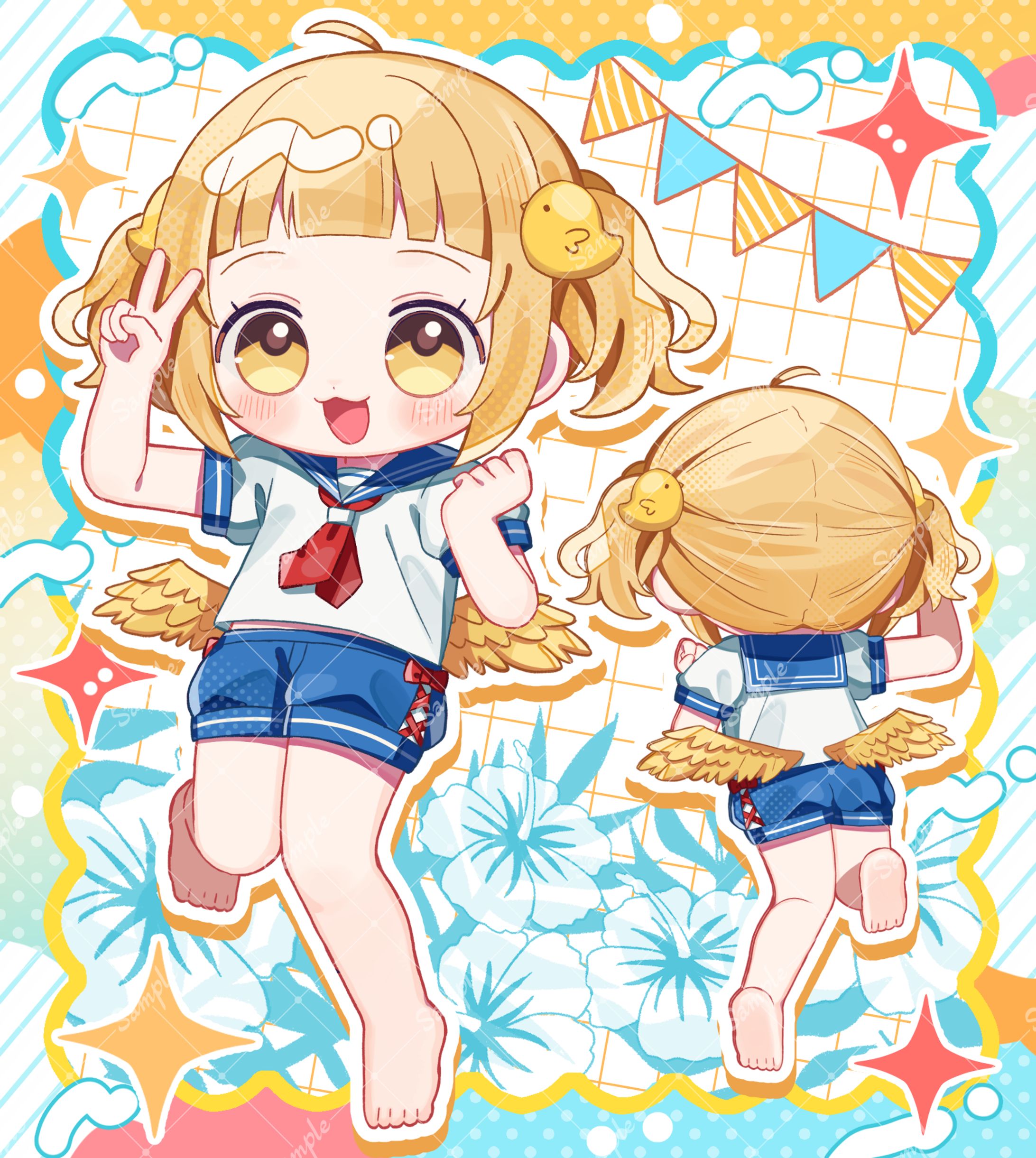 庭咲ぴよ様 グッズ用イラスト-1