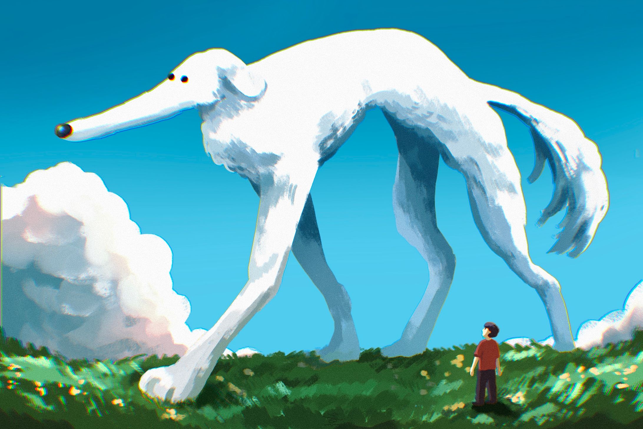 巨大なボルゾイ-1