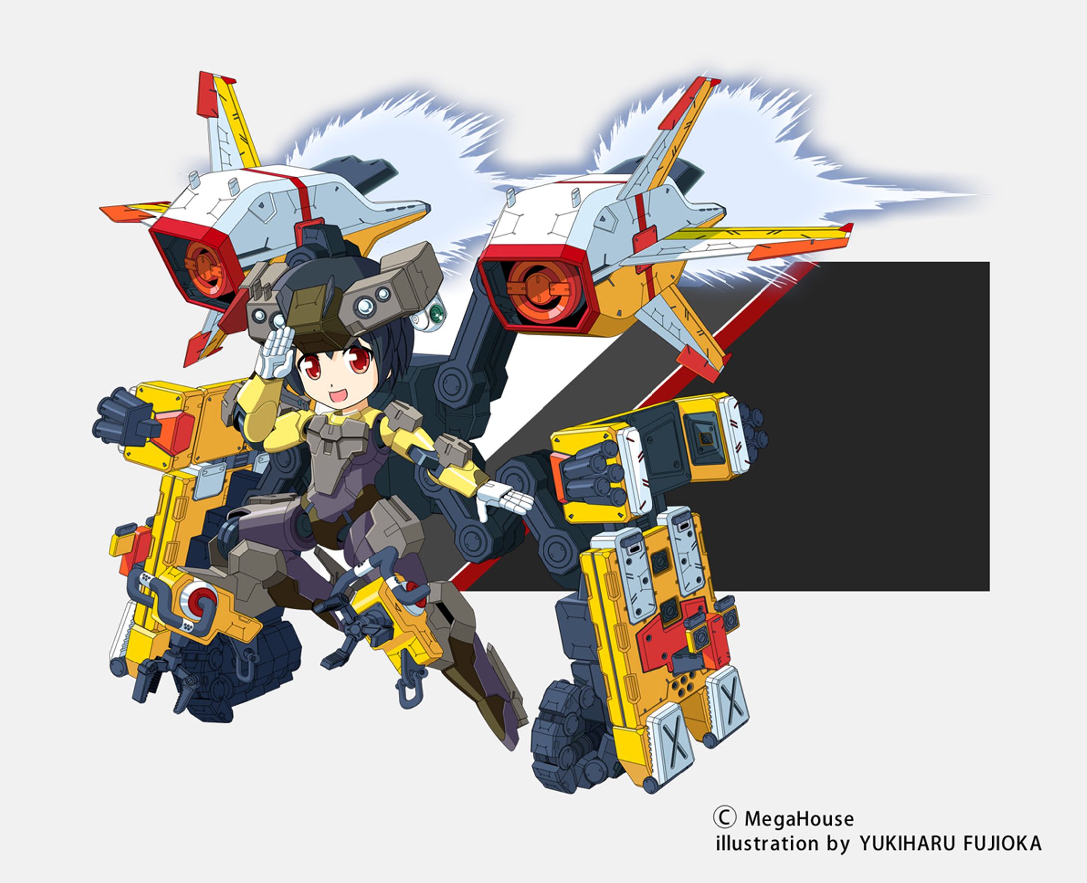 【フォトショップ／シェイプパス・パス作品サンプル】デスクトップアーミー第一回イラコン投稿作品-1