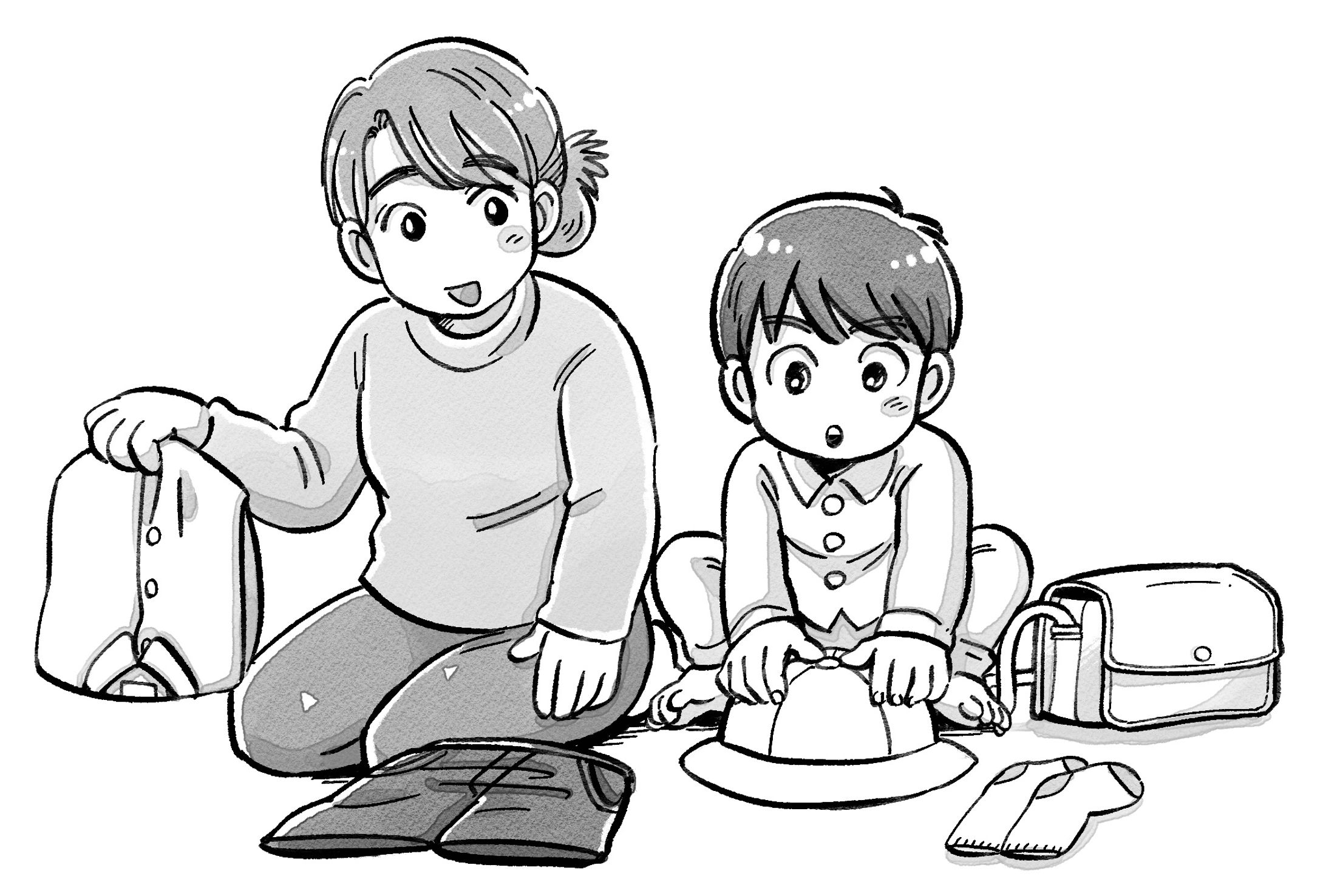 【書籍向け挿絵】ぶどう社様書籍向け挿絵-1