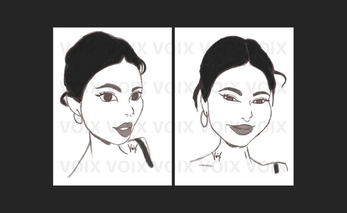 240104 – Kendall Jenner, Line Art Illustration