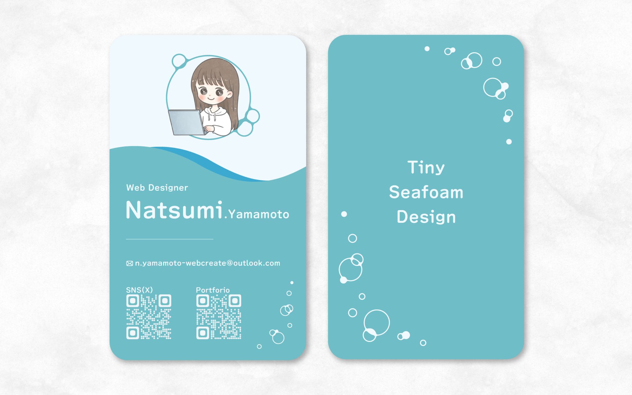 名刺｜Natsumi(Tiny Seafoam Design)-1