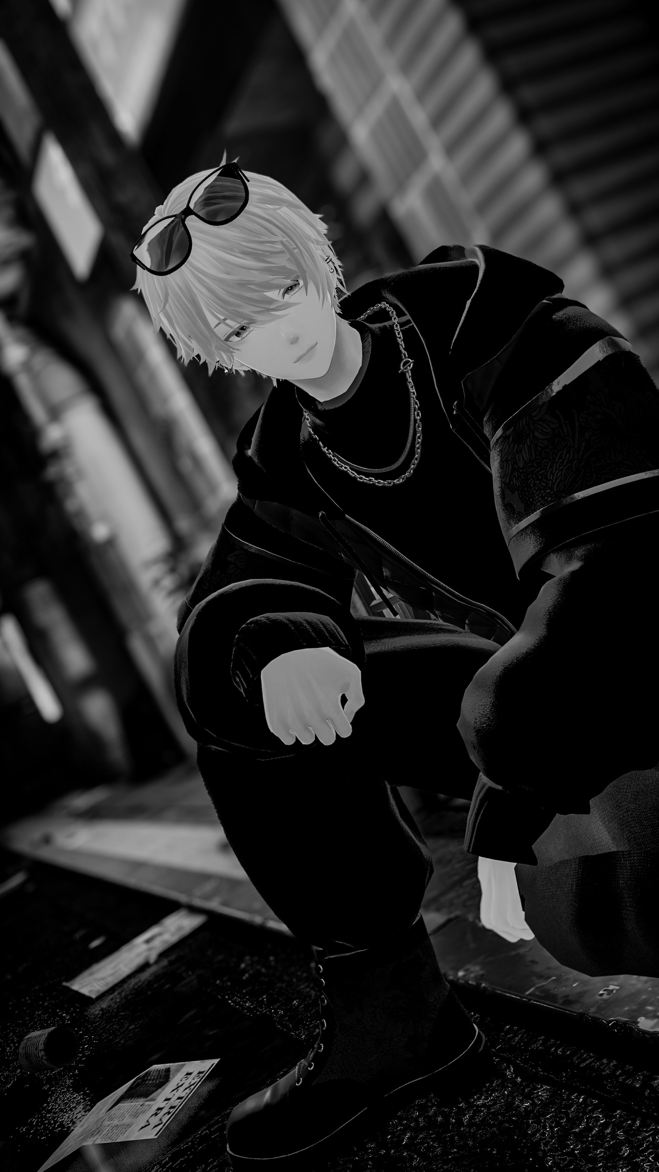 【モデル・PR】OGRE_Quilting Hoodie-1