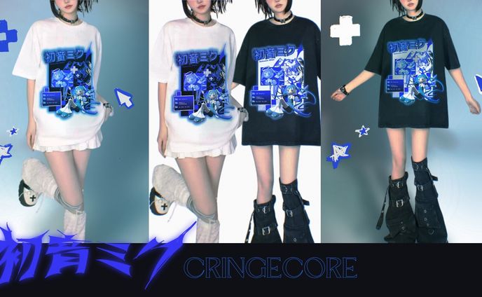 Tshirt Design - Hatsune Miku x Cringecore