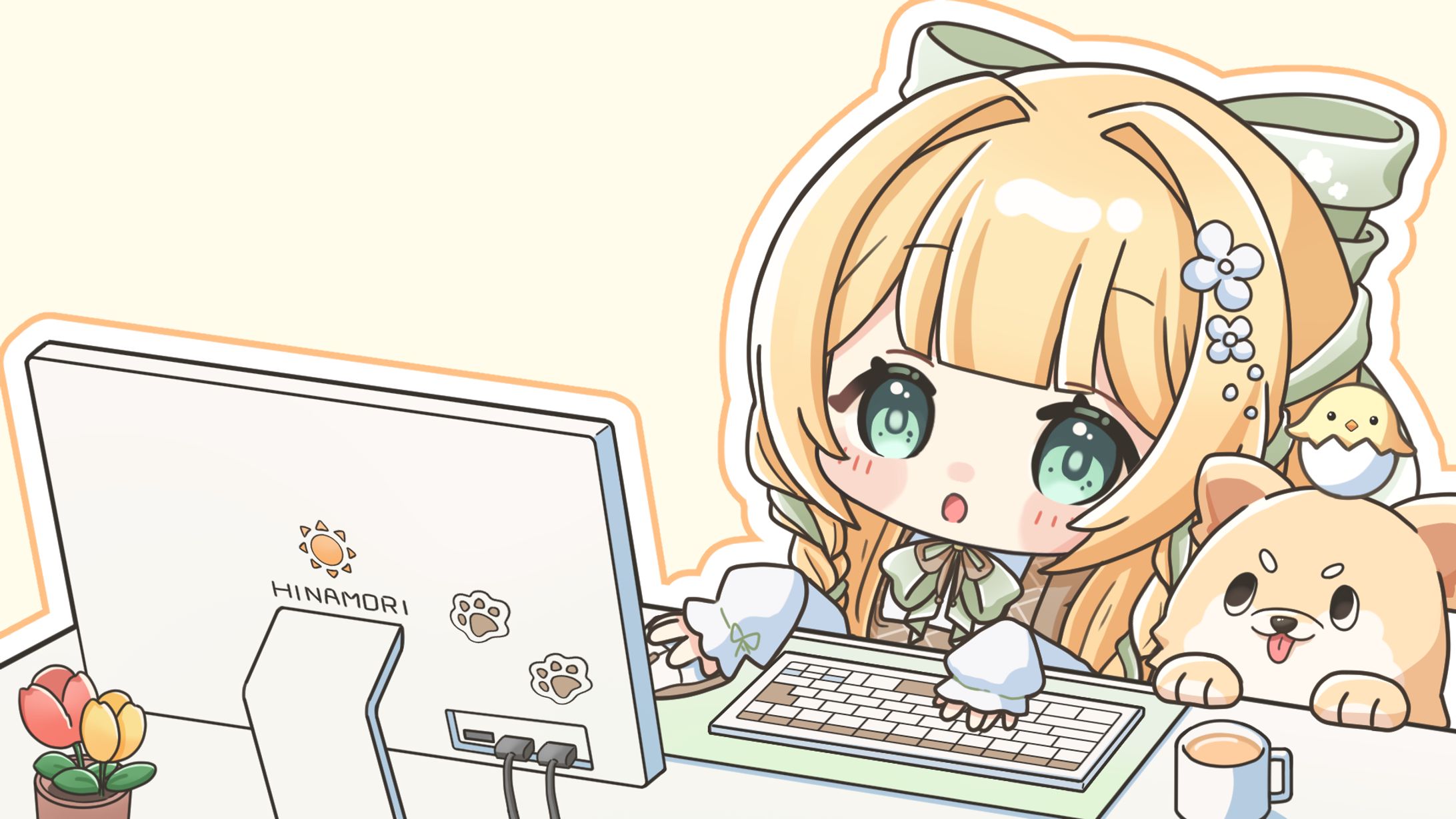 日菜守ひなた様 / シンプルSDイラスト-1