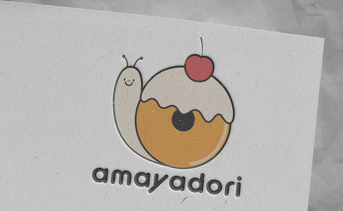 ロゴ自主制作 「amayadori」