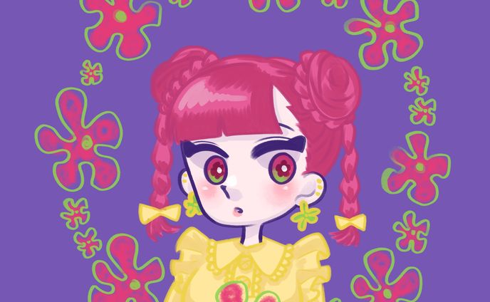 丸いイラスト