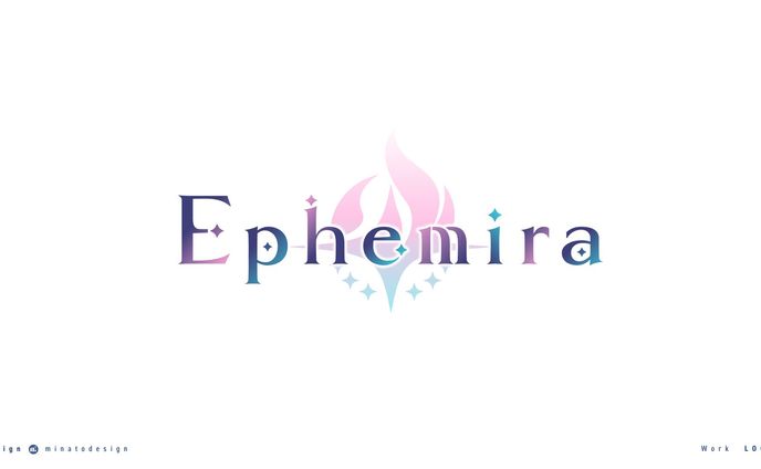 Production kawaii Ephemiraのロゴマークデザイン