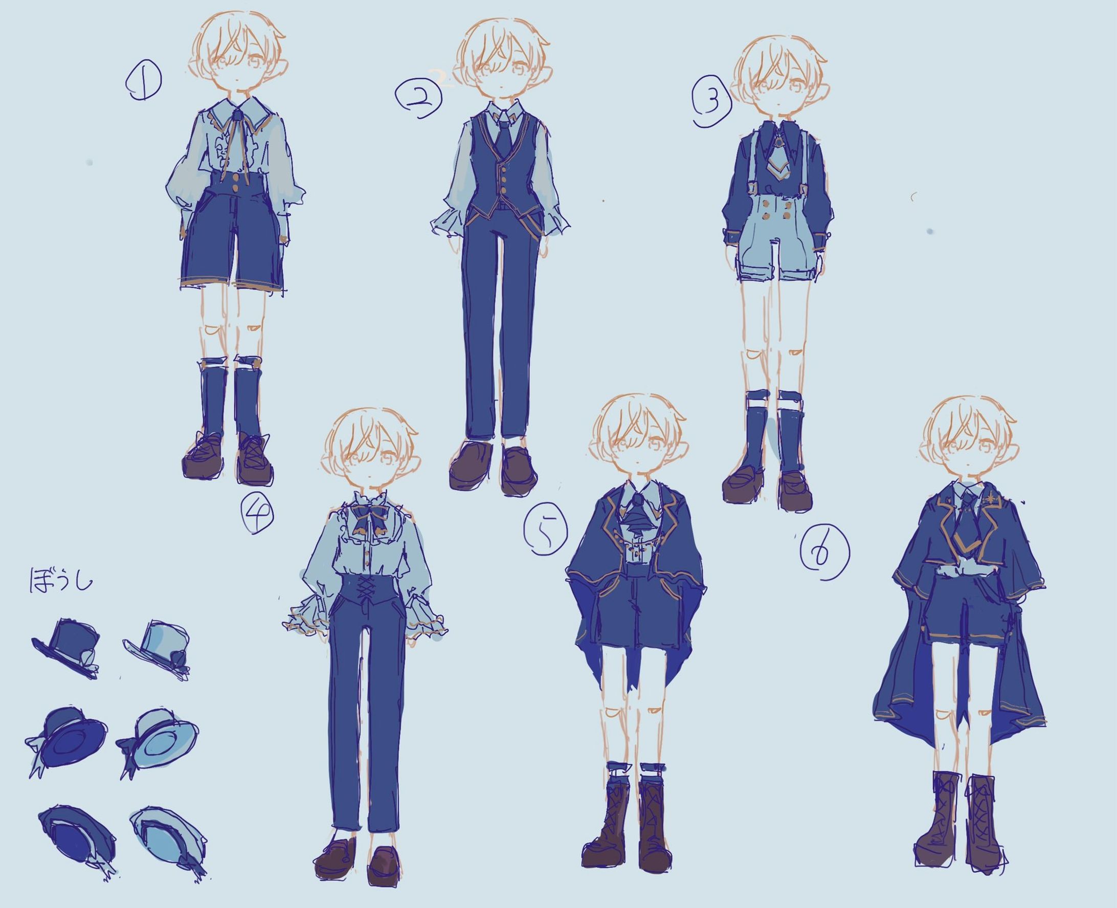 キャラクター衣装デザイン サンプル-1
