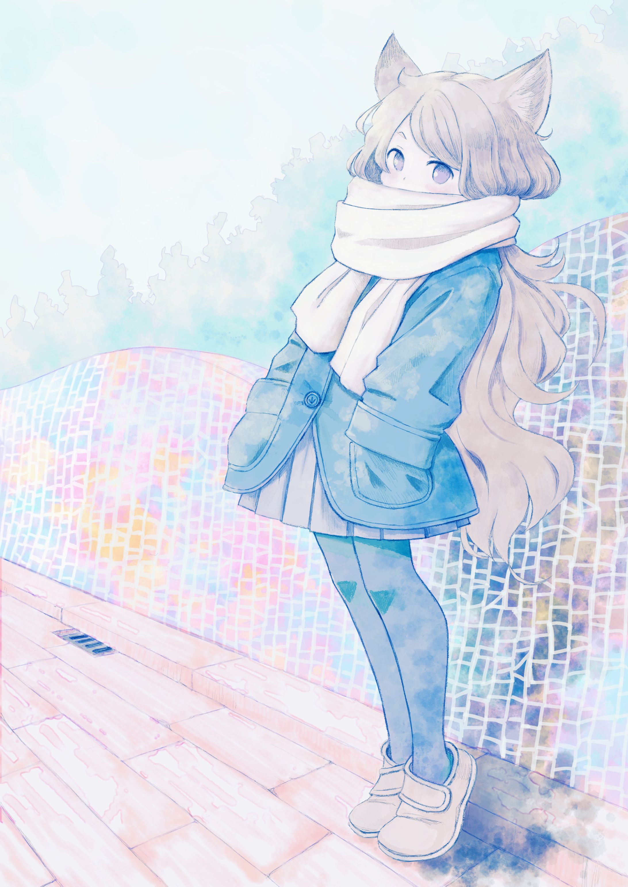 冬の女の子-1