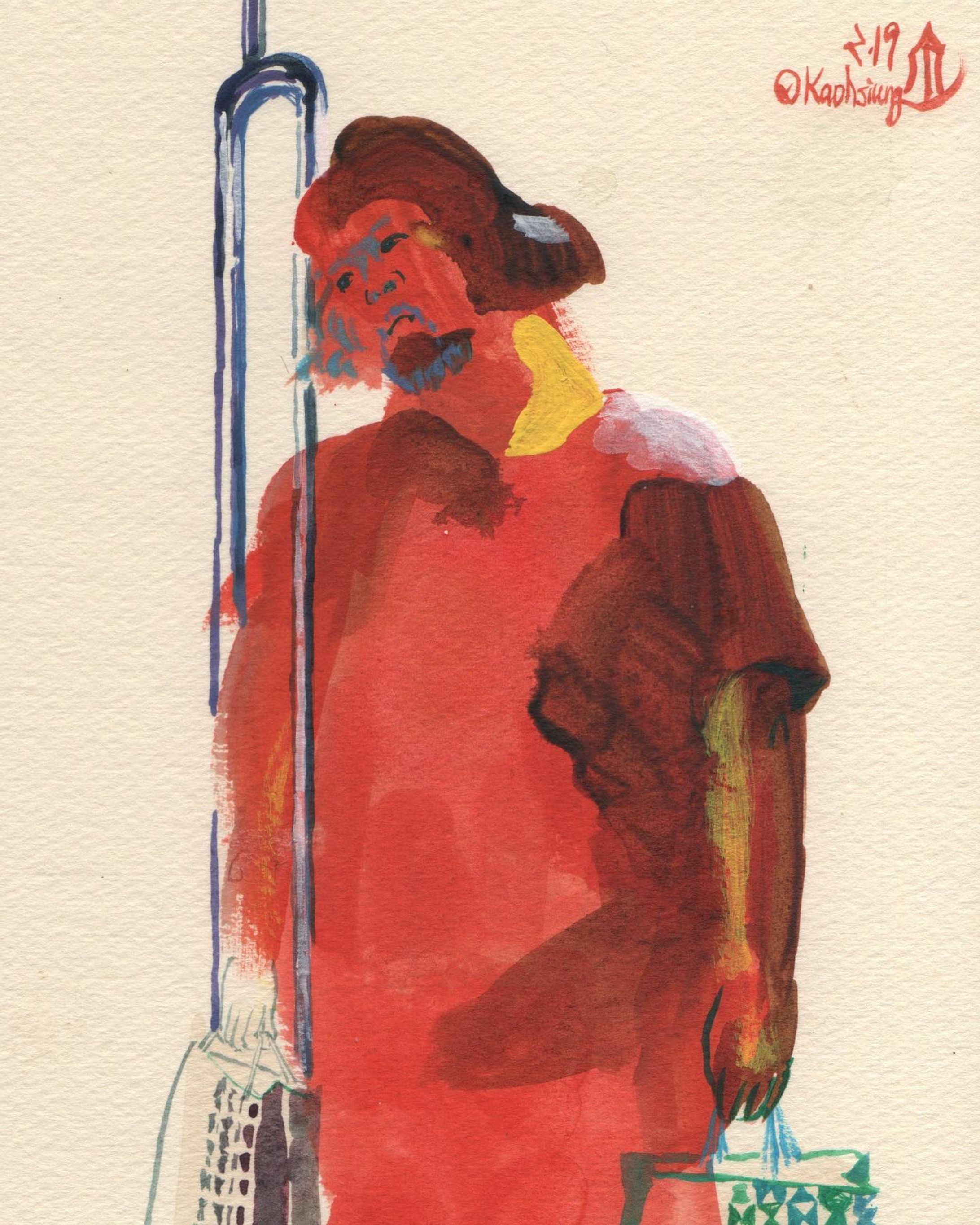 After shopping @Sogo in Kaohsiung 
#watercolor #sketch #fruits #kaohsiung #高雄 #高雄旅遊 #aqyla 
#contemporaryart #art #tired-1