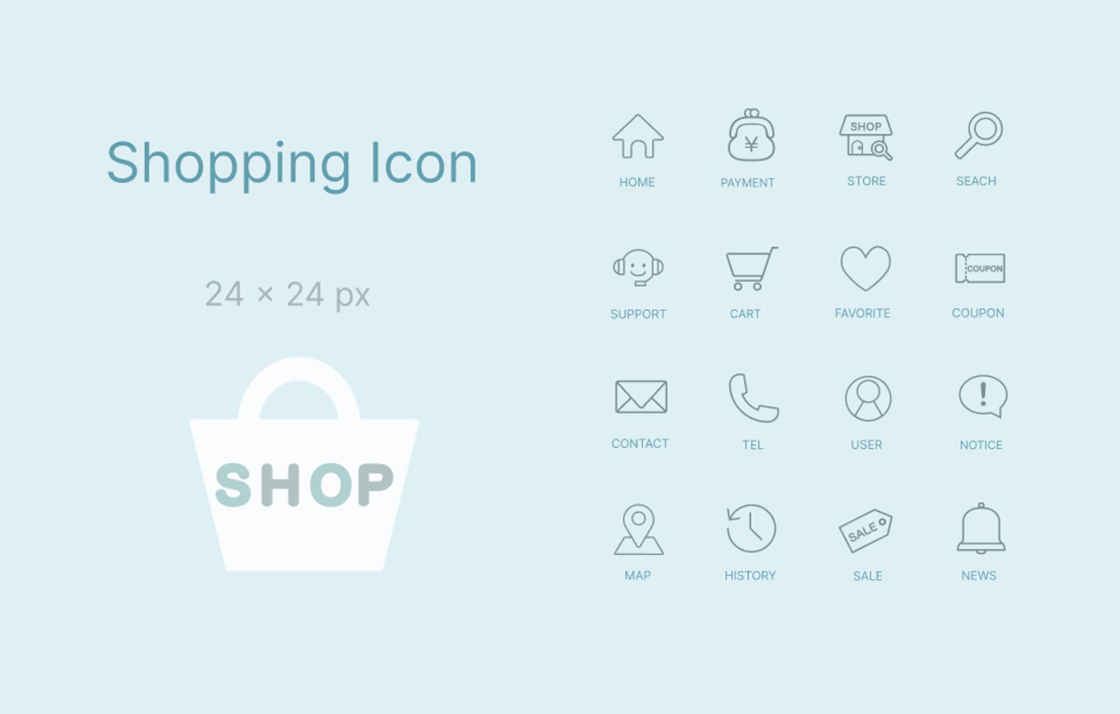 【アイコン】Shopping Icon-1