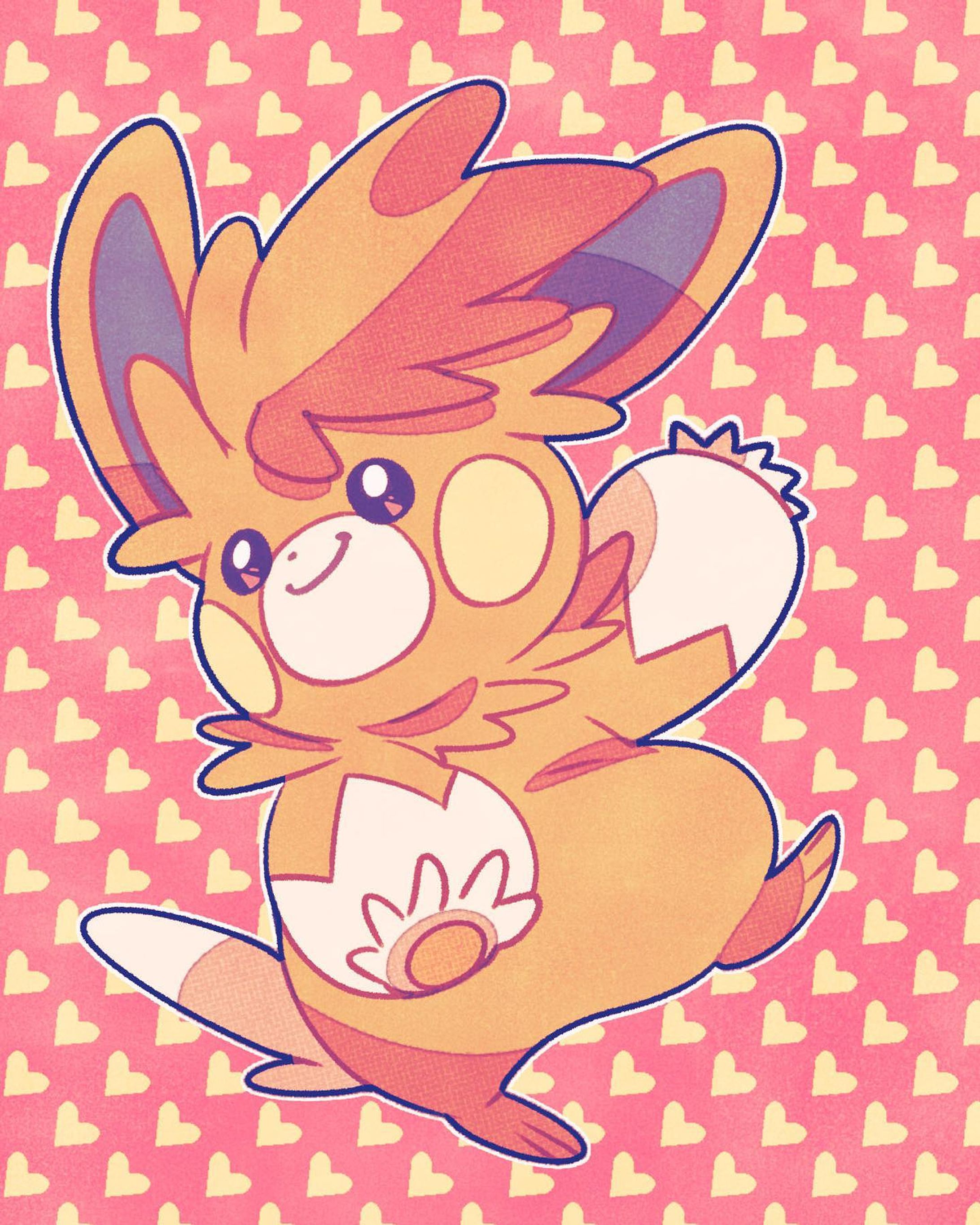 #イラスト #illustration #ポケットモンスター #ポケモン #pokemon #パーモット #pawmot #sketch-1