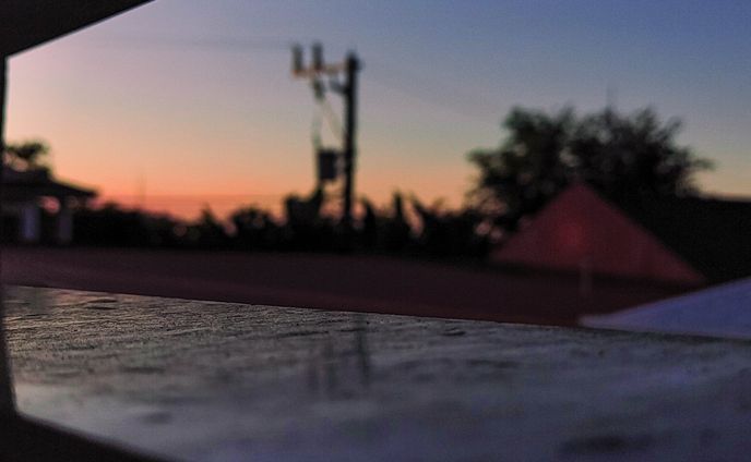 As the night falls