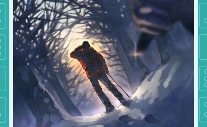 【自主制作】雪山の追跡