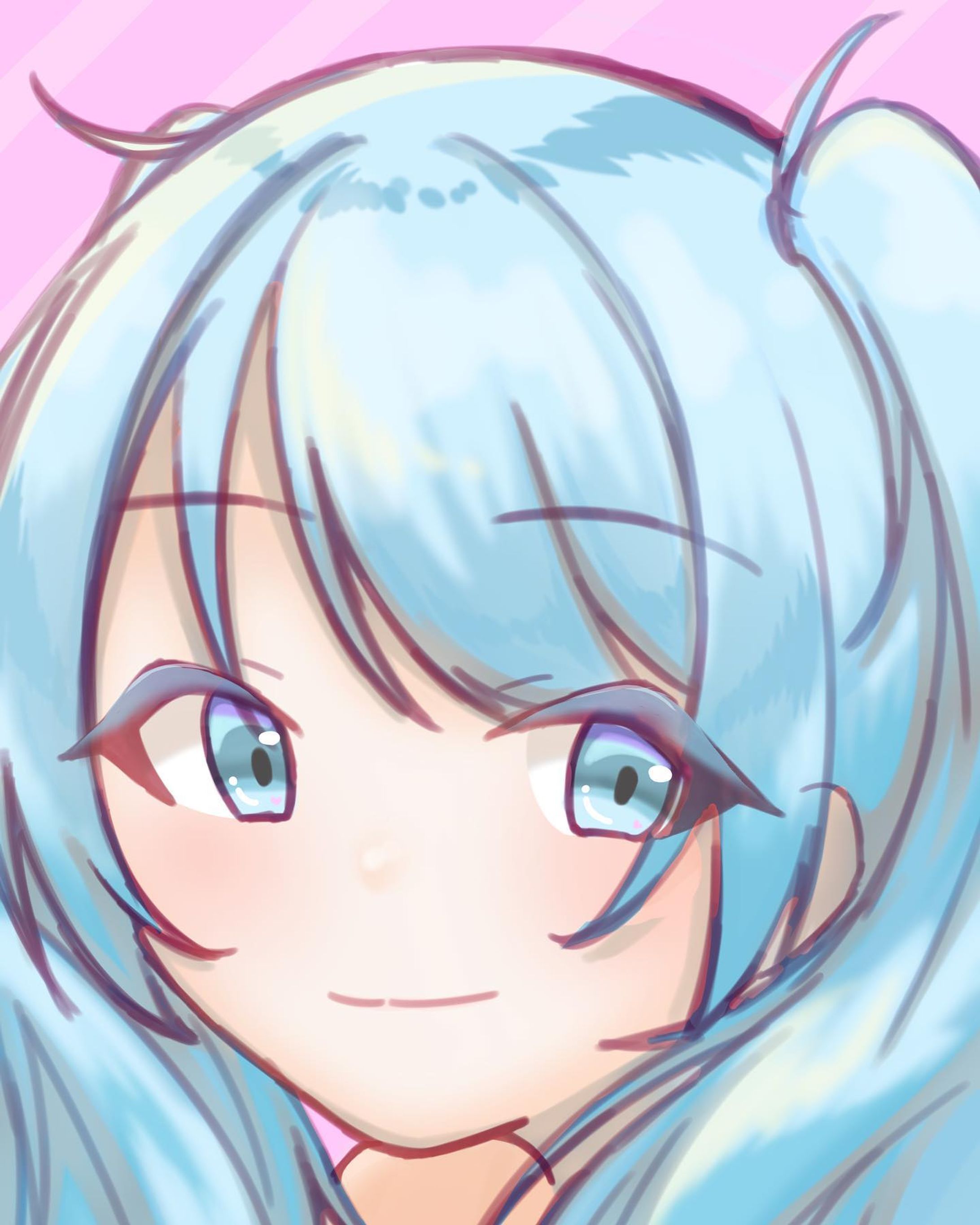 初音ミクちゃん！
#初音ミク #初音ミクイラスト-1