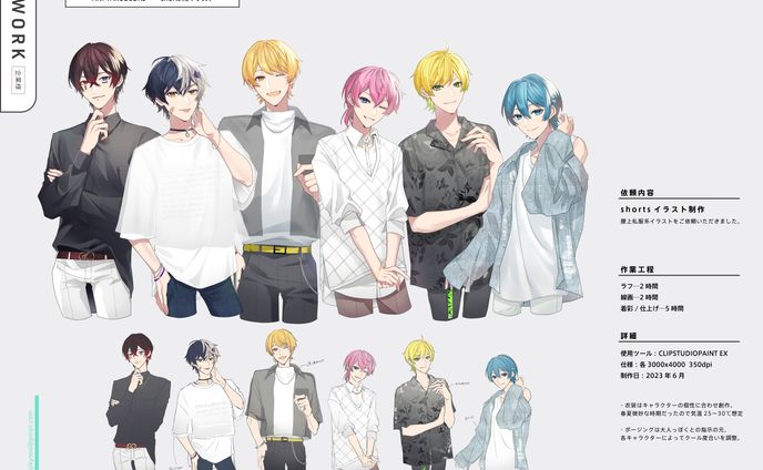 【お仕事】YouTube shorts用イラスト作成
