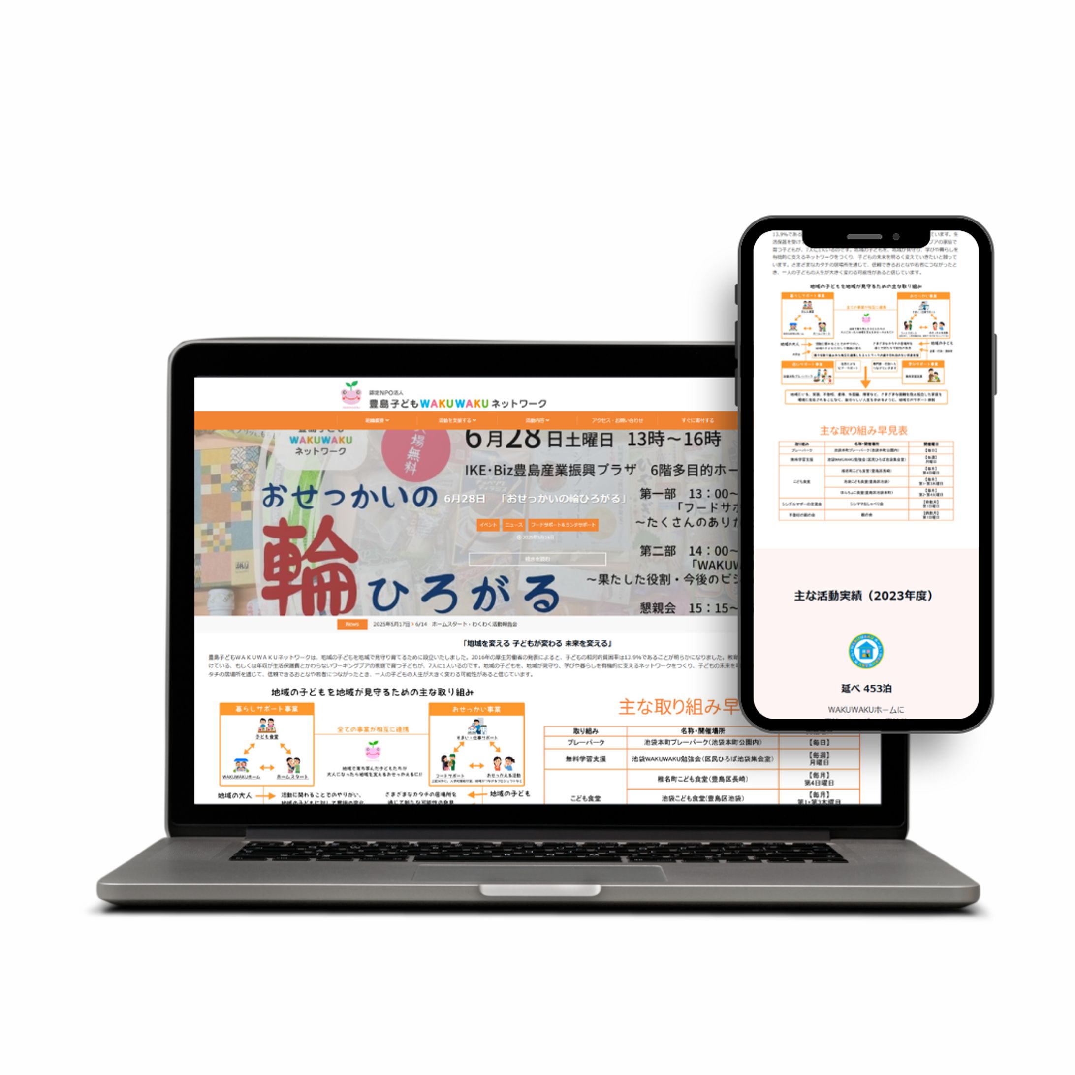 NPO団体のWEBサイト-1