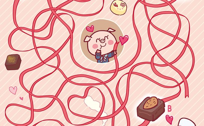 バレンタイン迷路