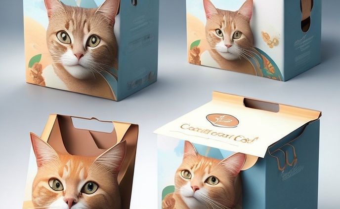 法人様　猫餌用パックデザイン