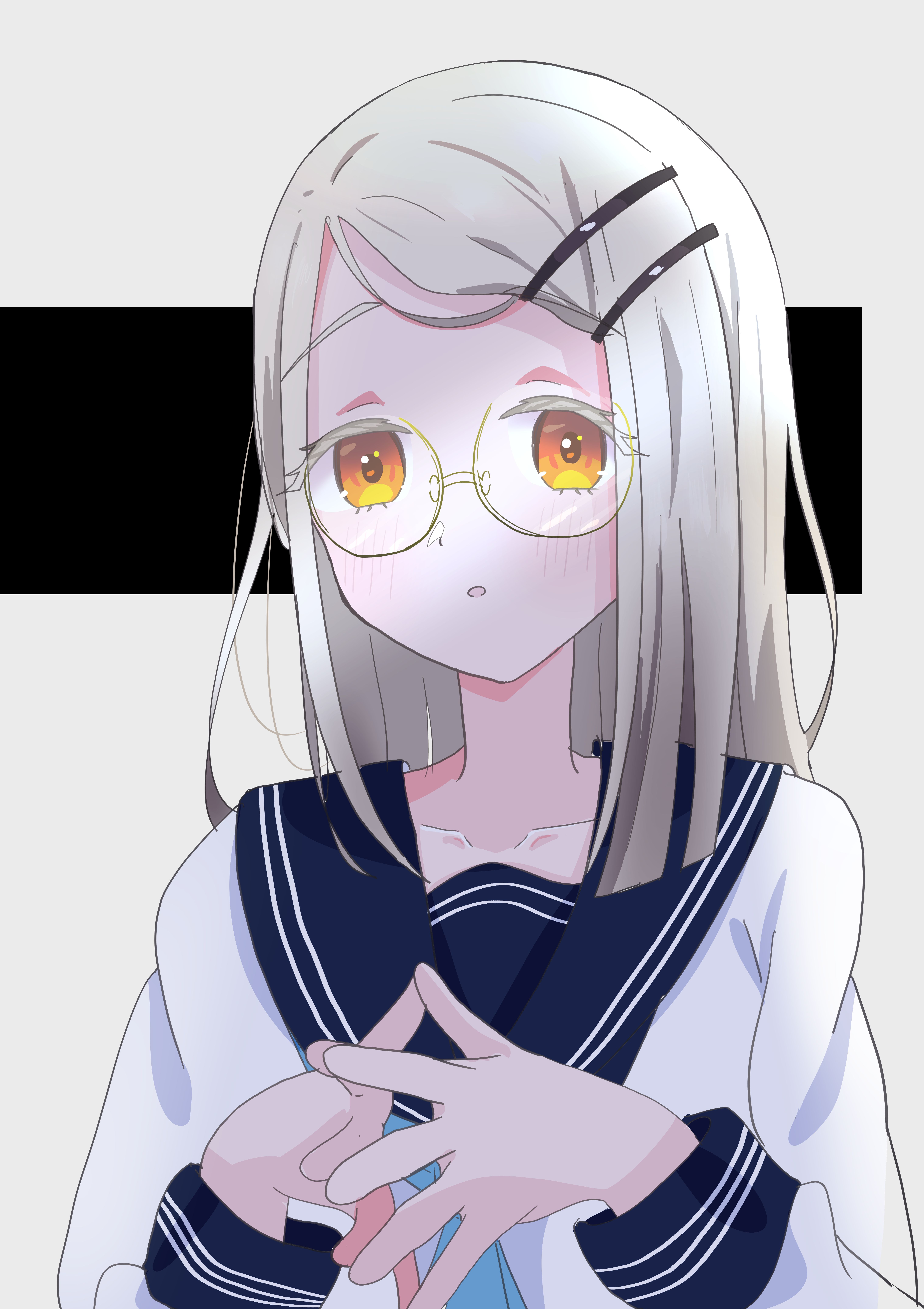 メガネセーラー服 (学マス 篠澤広)