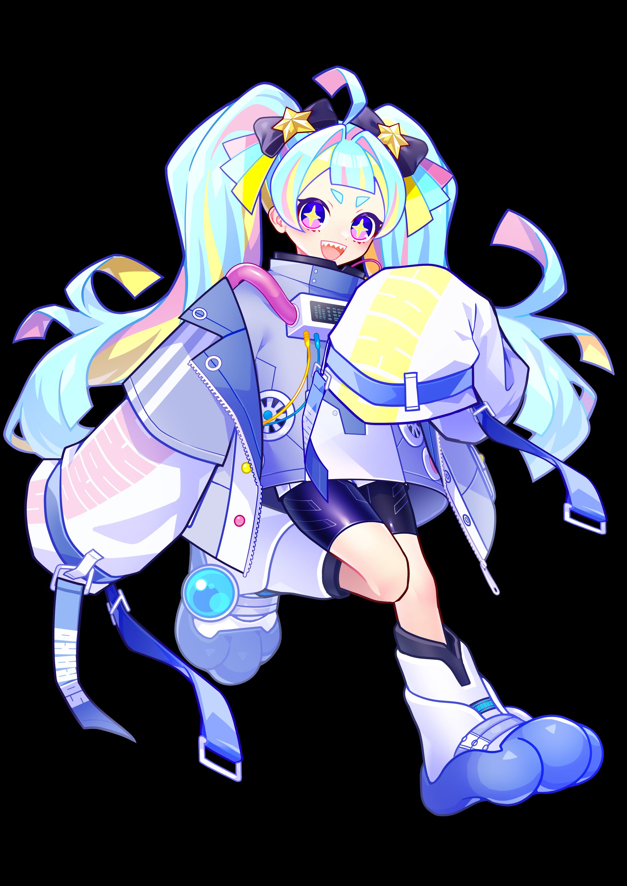 『Project:OVER』宇佐木・ギャラクティック・宙子 キャラクターデザイン/MV用イラスト-1