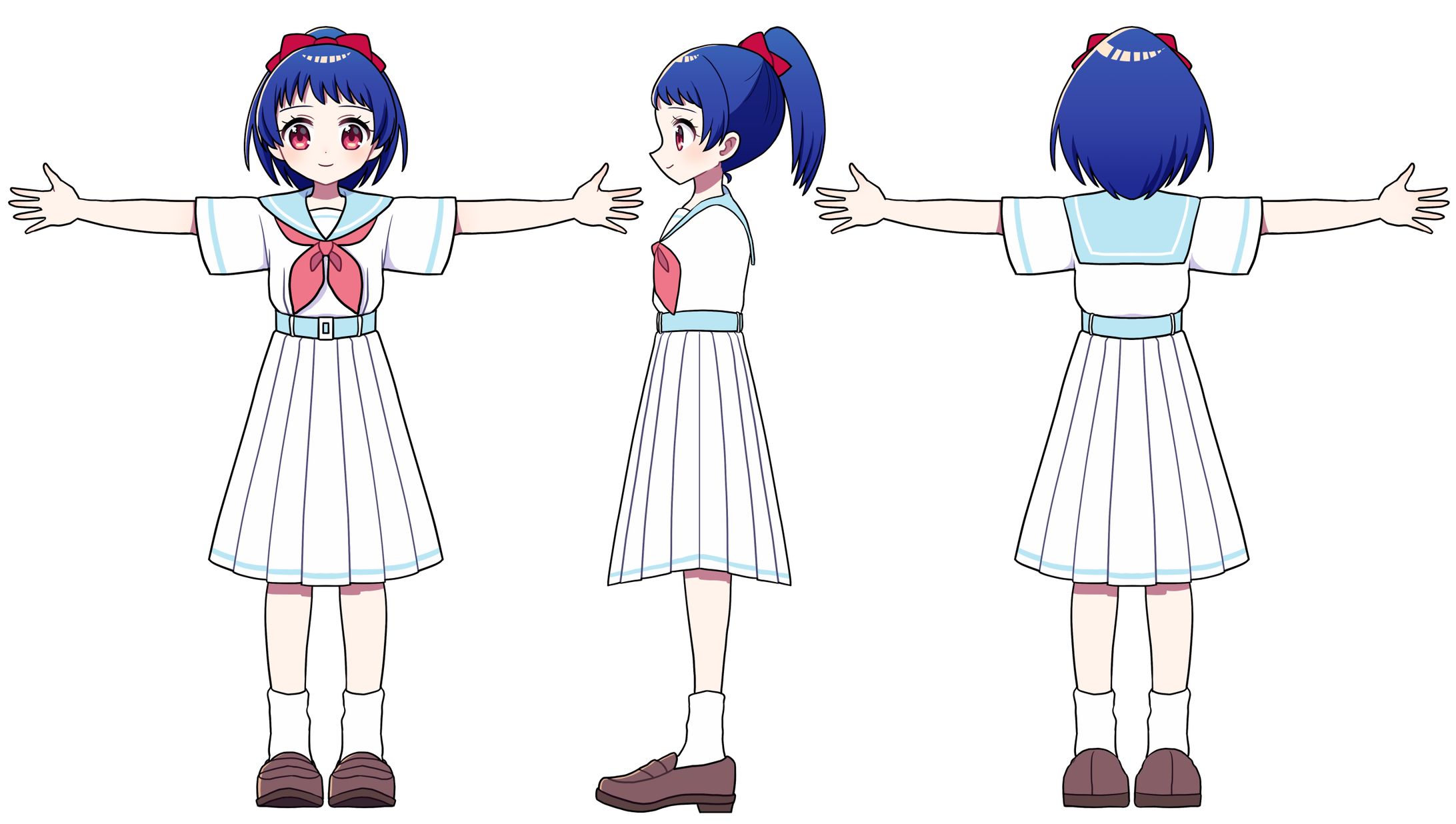3Dモデル用四面図+ラフ-1