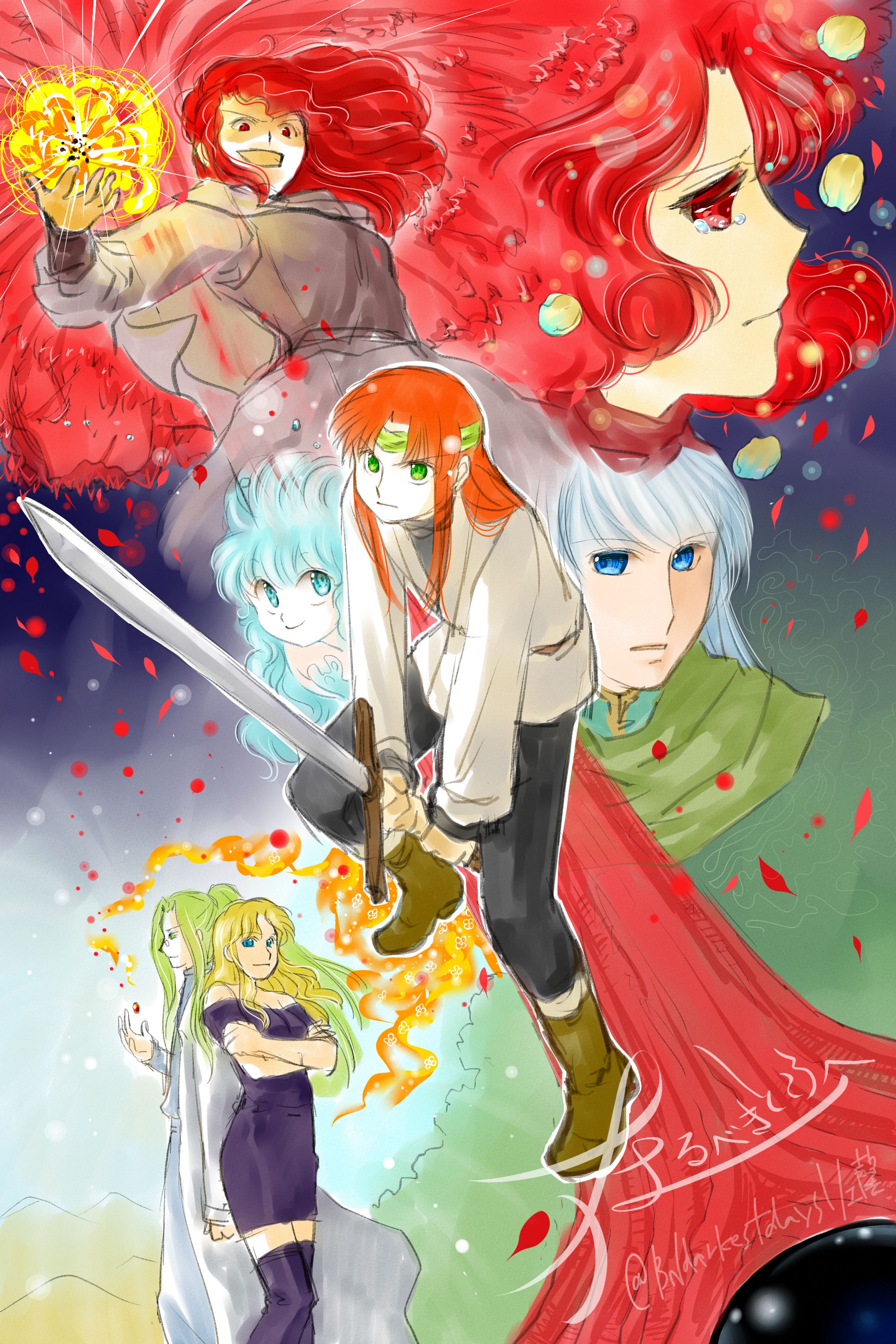 【自創作】表紙っぽい絵-1