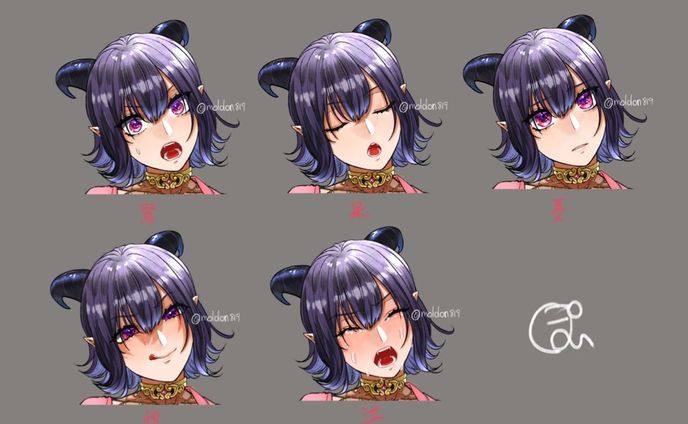アーティスト、表情