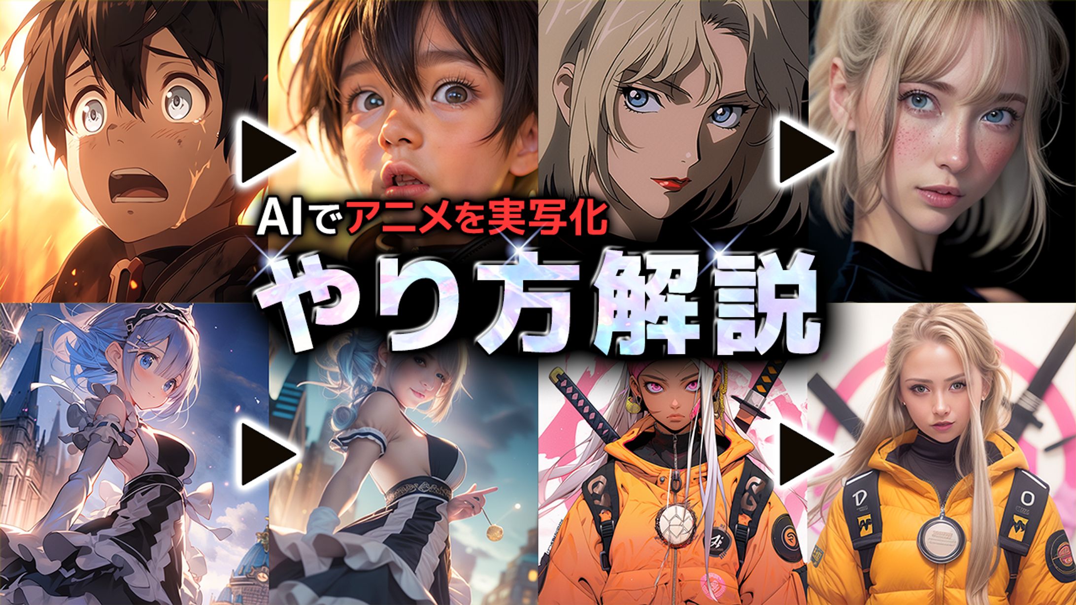 AIでアニメを実写化する方法を1から解説 サムネイル-1