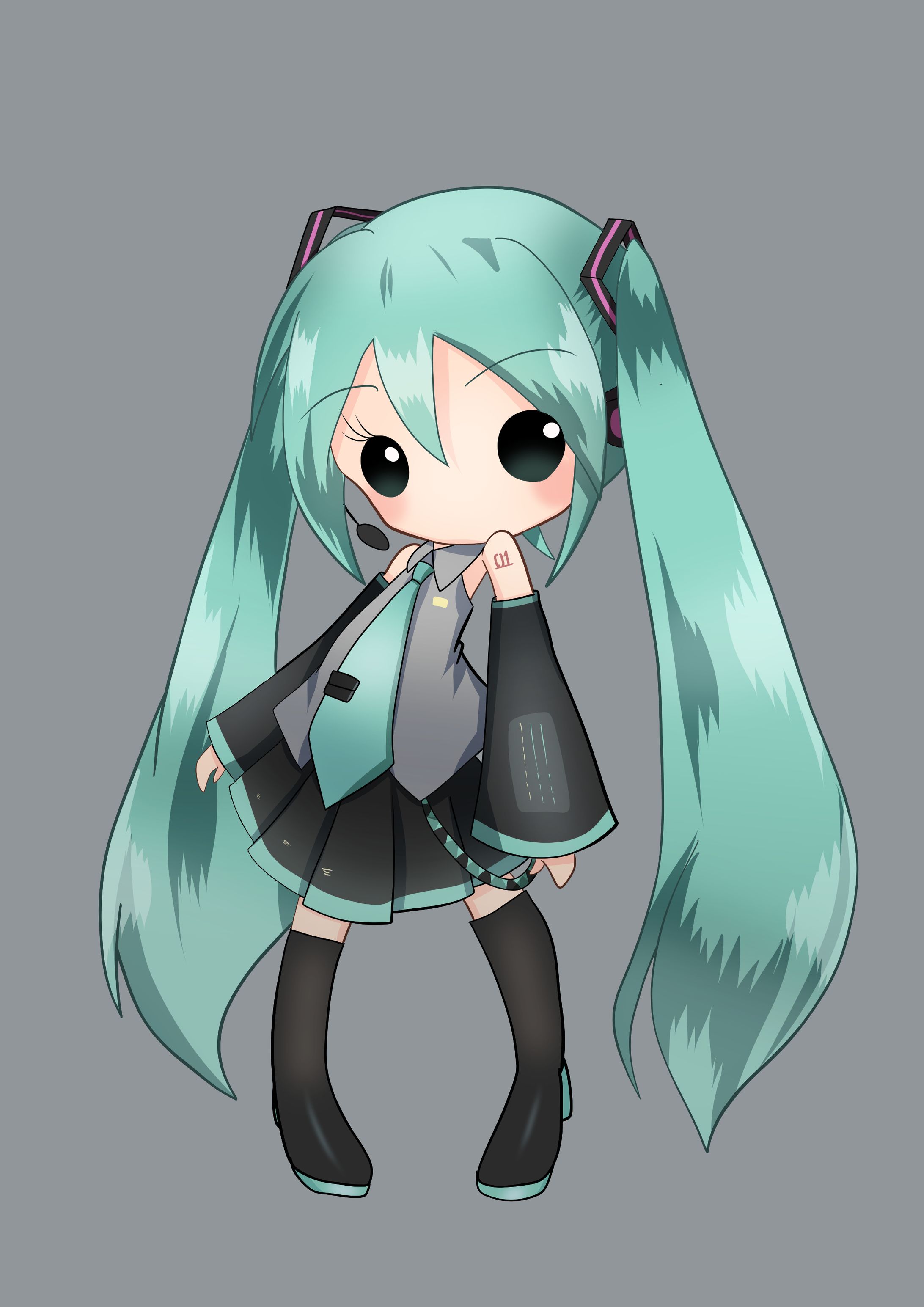 初音ミク_ミニキャラver.-1