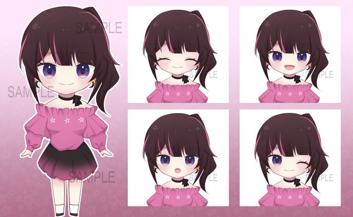 【live2D】デフォルメ全身