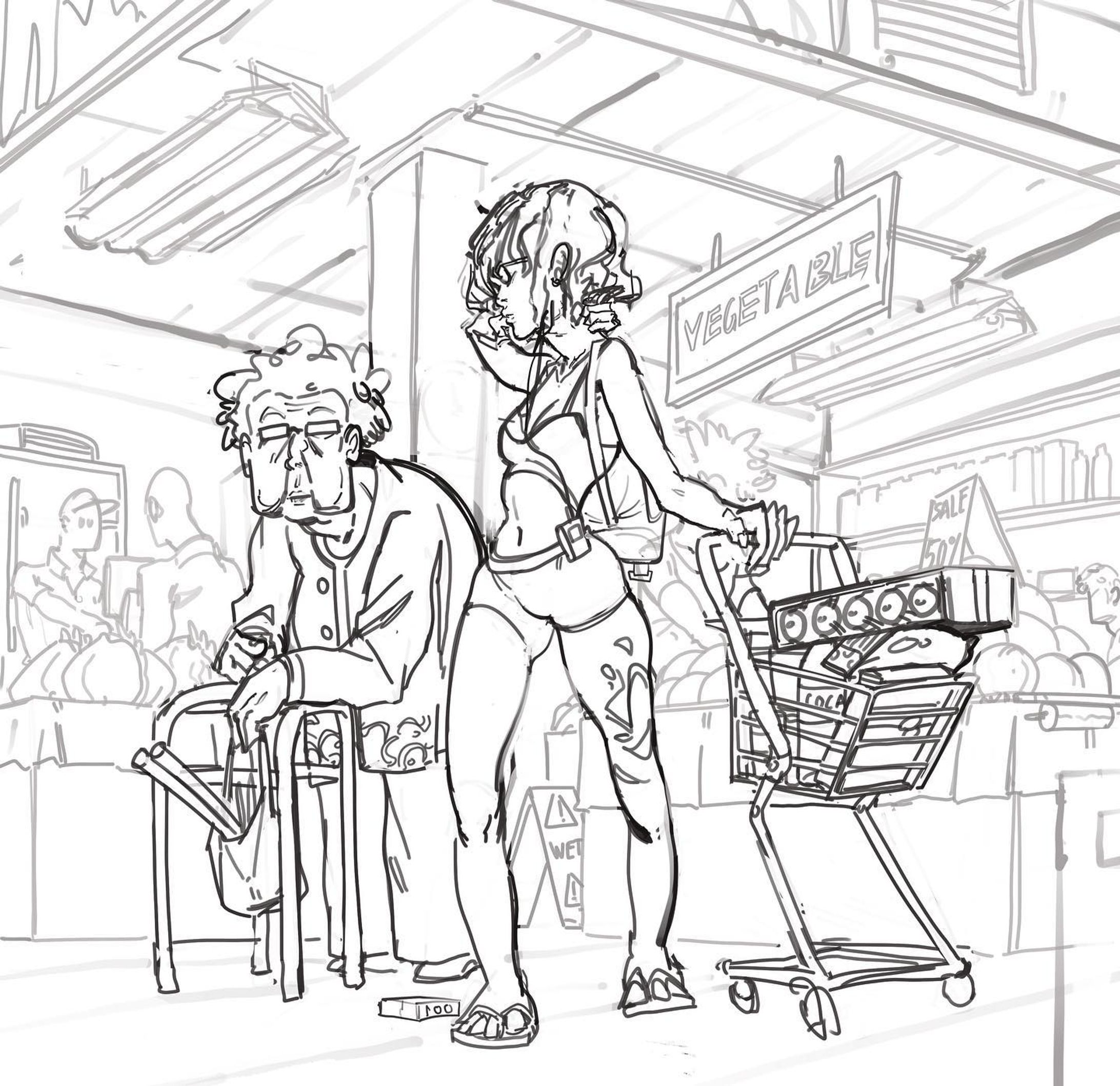 Market
#sketchdaily #sketch #illustration #digitalpainting-1