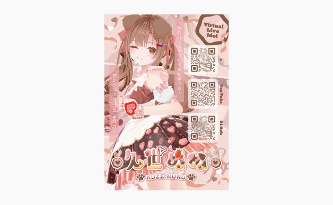 VRChat アイドル「久世ぬぬ」 ポスターデザイン