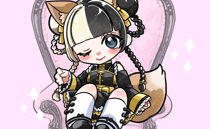 舞々悪魔様アクキー用イラスト